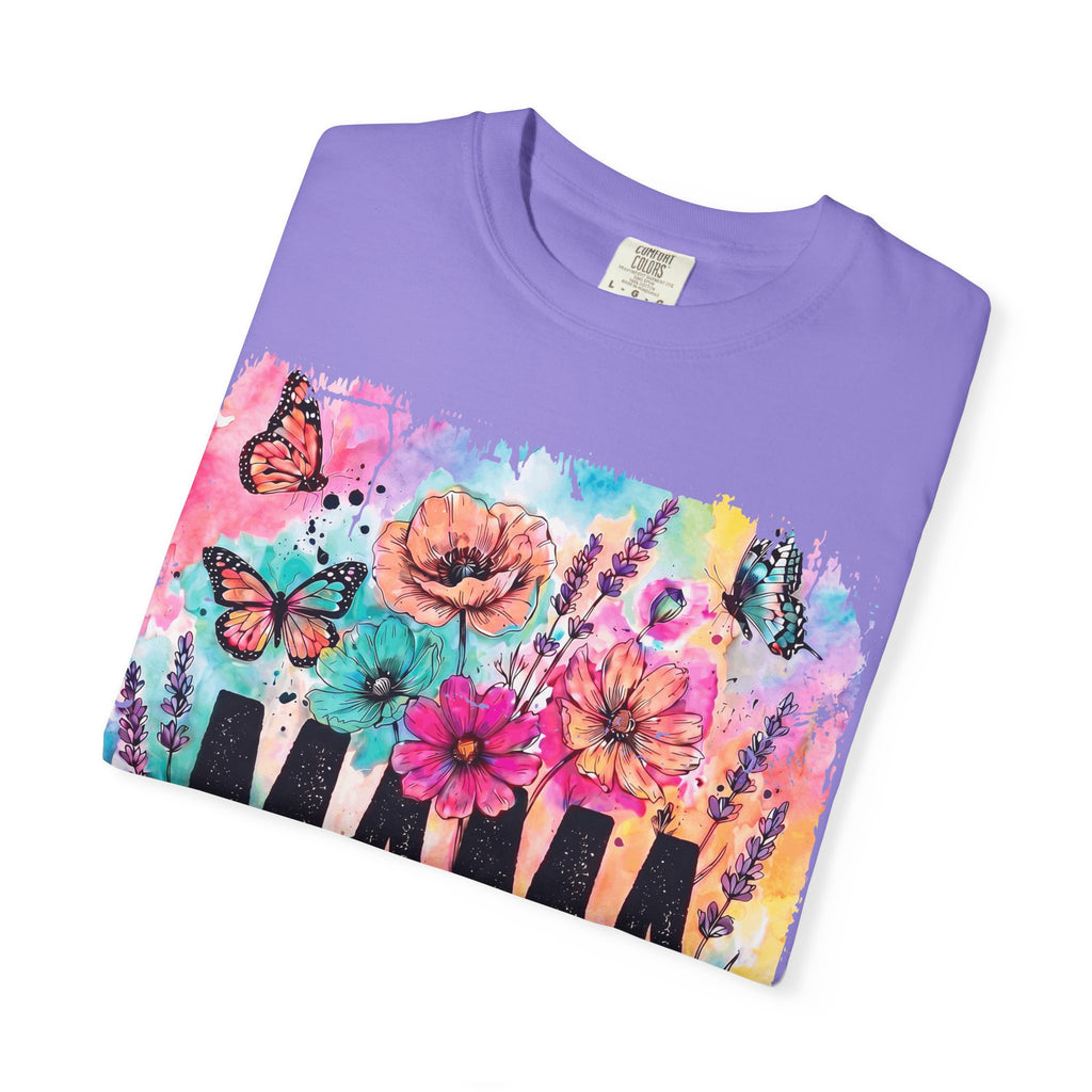 Mama Floral Tee — Colorful Butterflies & Flowers Mother's Day T-Shirt