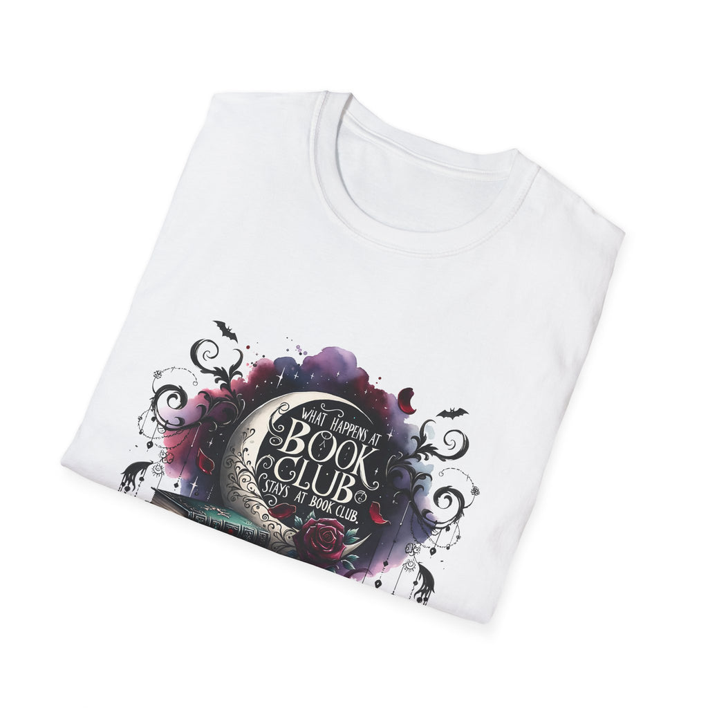 Book Club T-Shirt — Cozy Stack of Books & Tea Graphic