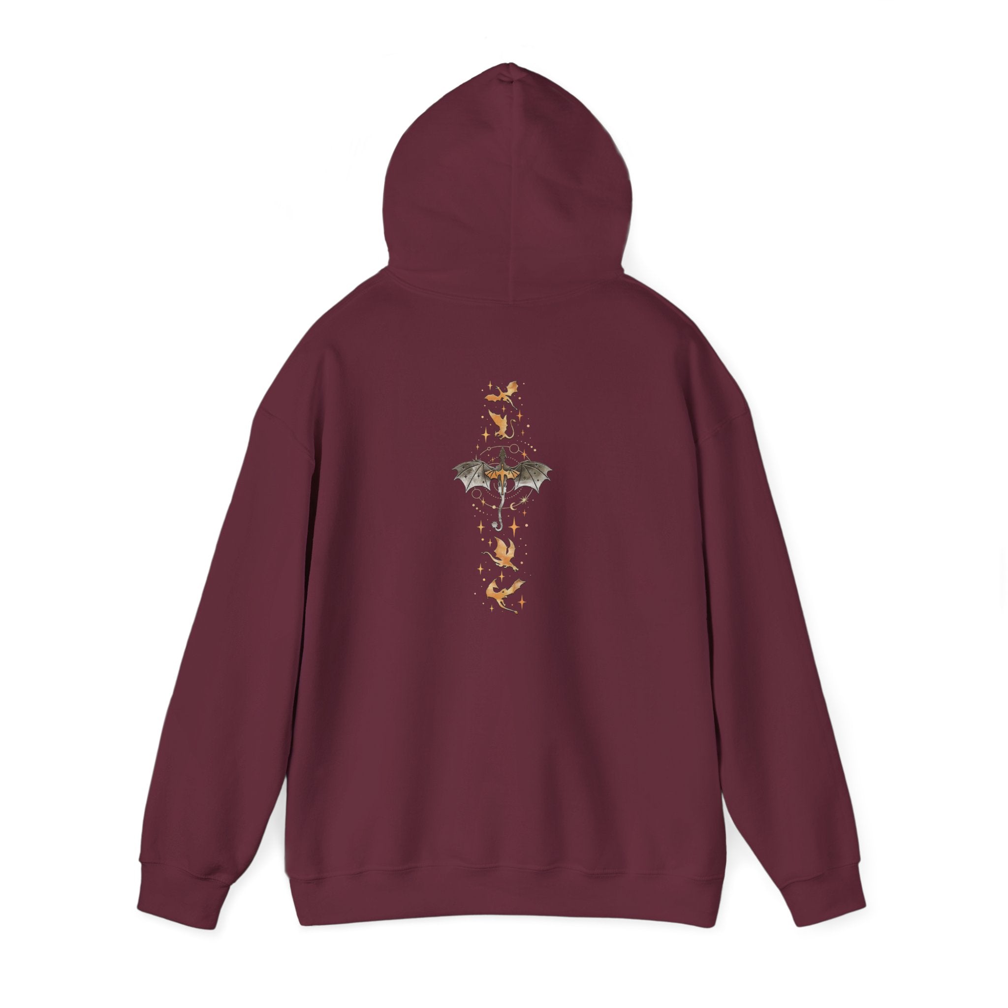 Bookish Bat Hoodie — Vintage Flying Books Graphic Pullover