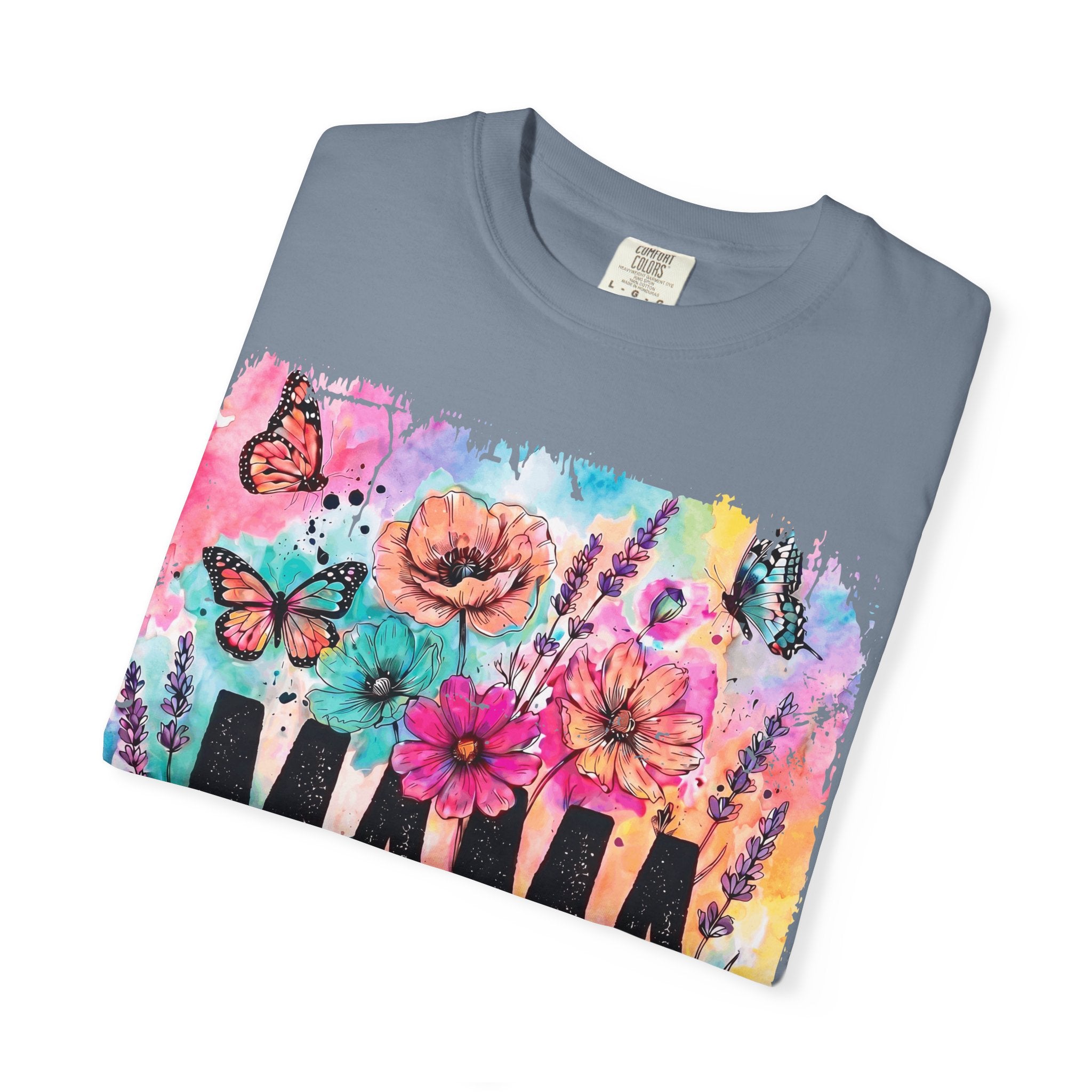 Mama Floral Tee — Colorful Butterflies & Flowers Mother's Day T-Shirt