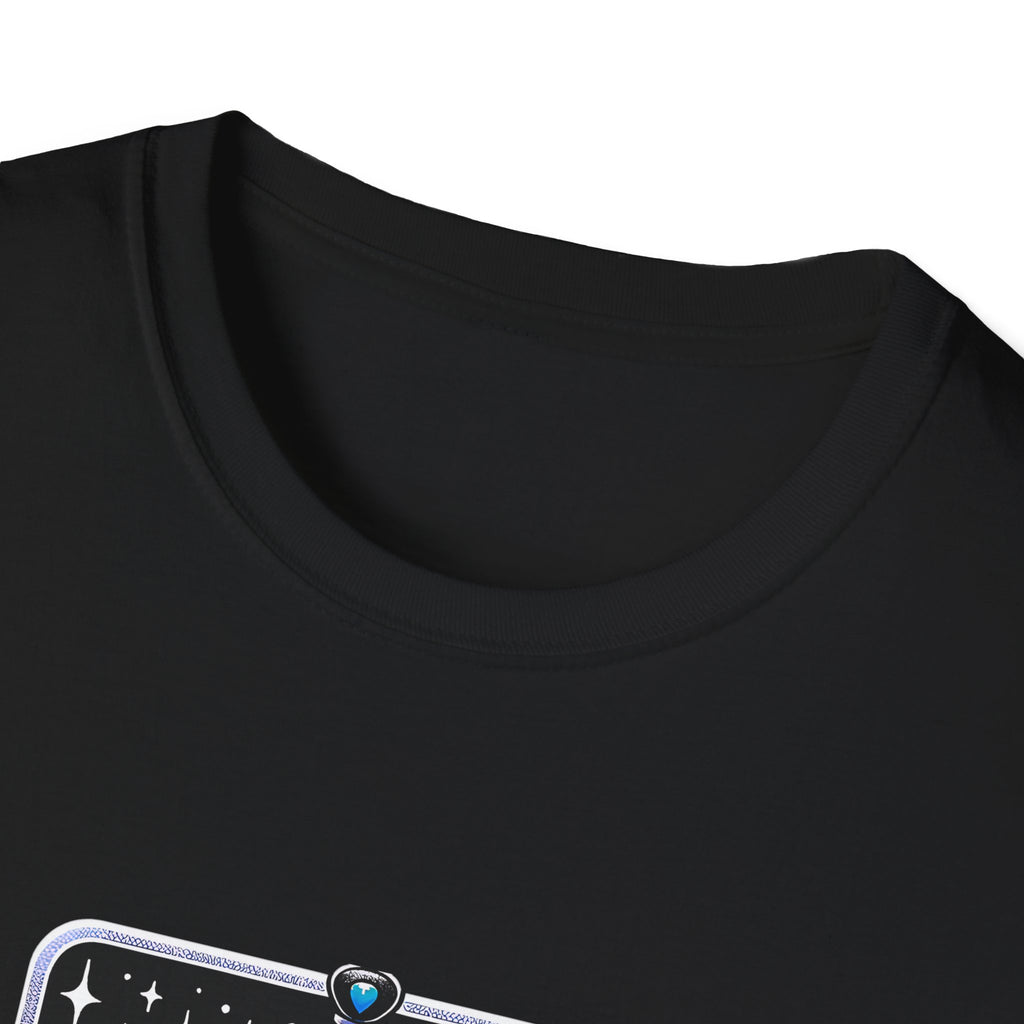 Fantasy Book Club T-Shirt — Stacked Books & Sword Night Sky Design