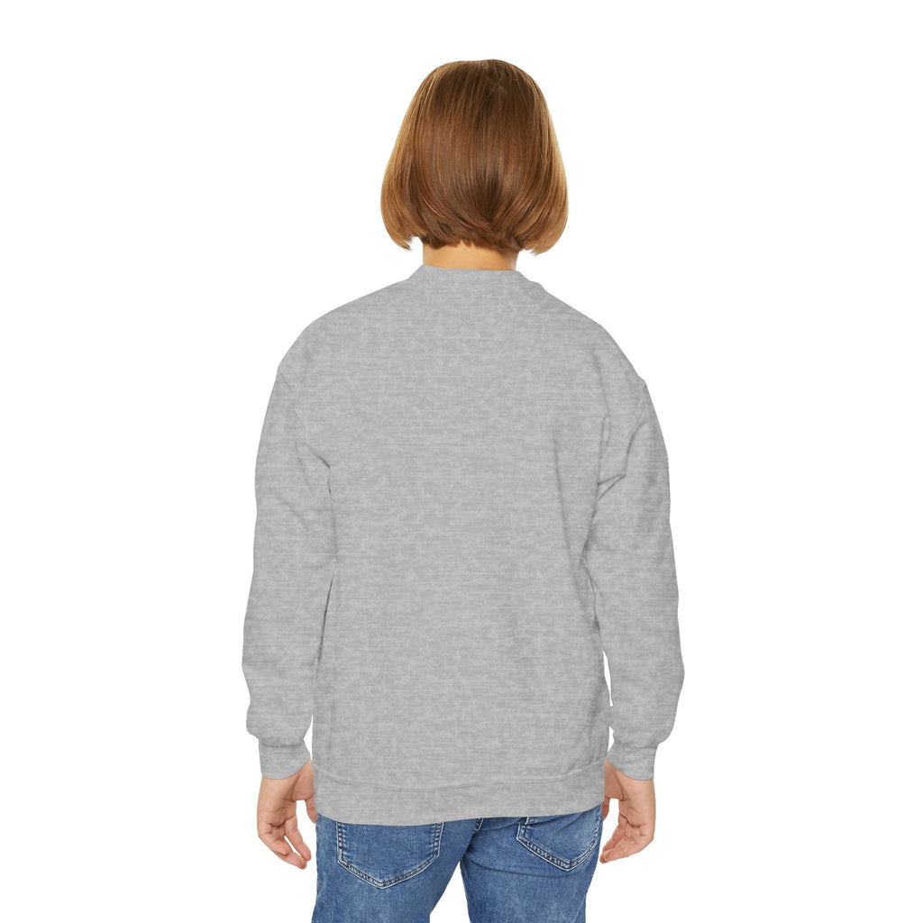 Youth Sweatshirt — “I May Be Wrong (But I Doubt It)” Pink Leopard Graphic