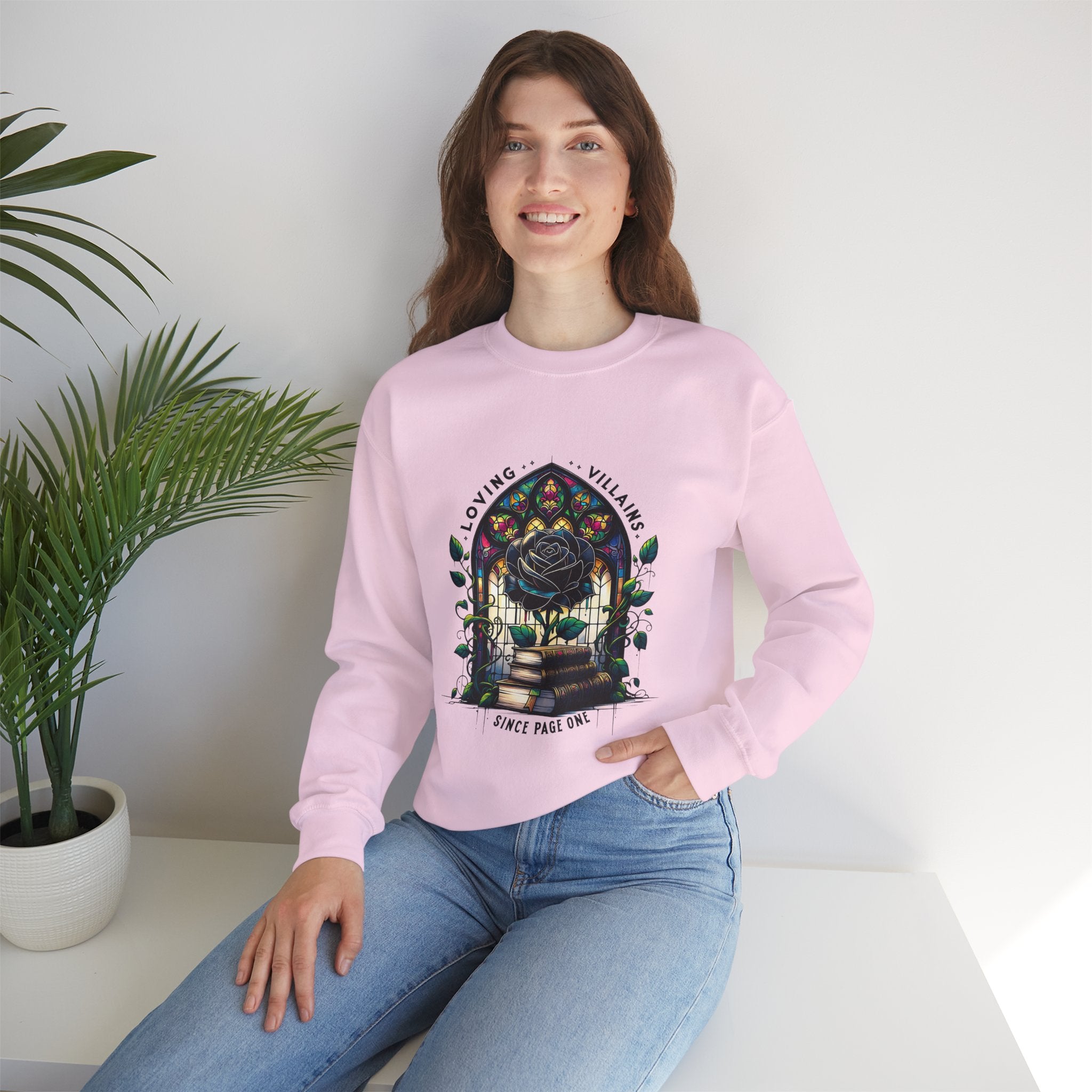 Villains Loving Rose Crewneck Sweatshirt