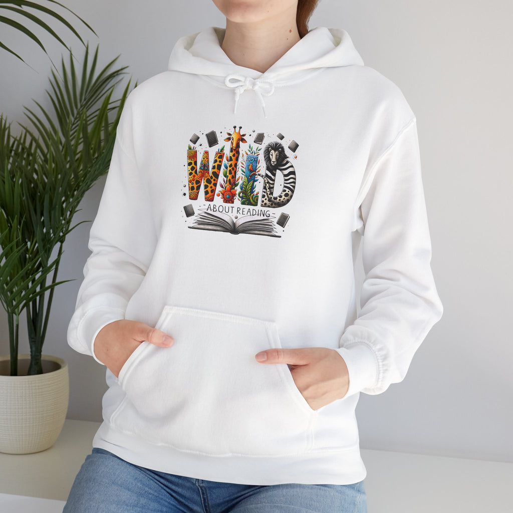 Wild At Heart Hoodie — Animal Safari Graphic Reading Design
