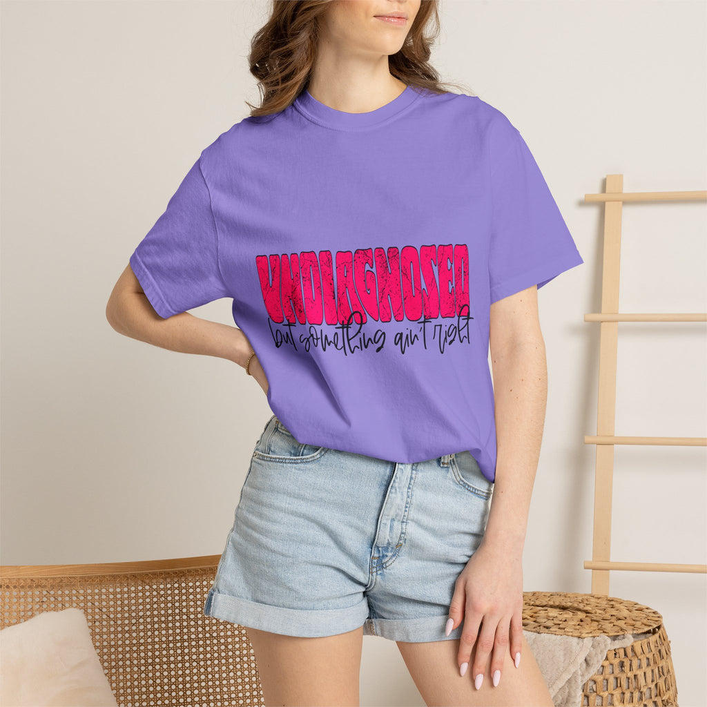 Undiagnosed T-Shirt — Bold Pink Graphic "Undiagnosed (but something ain't right)" Casual Tee