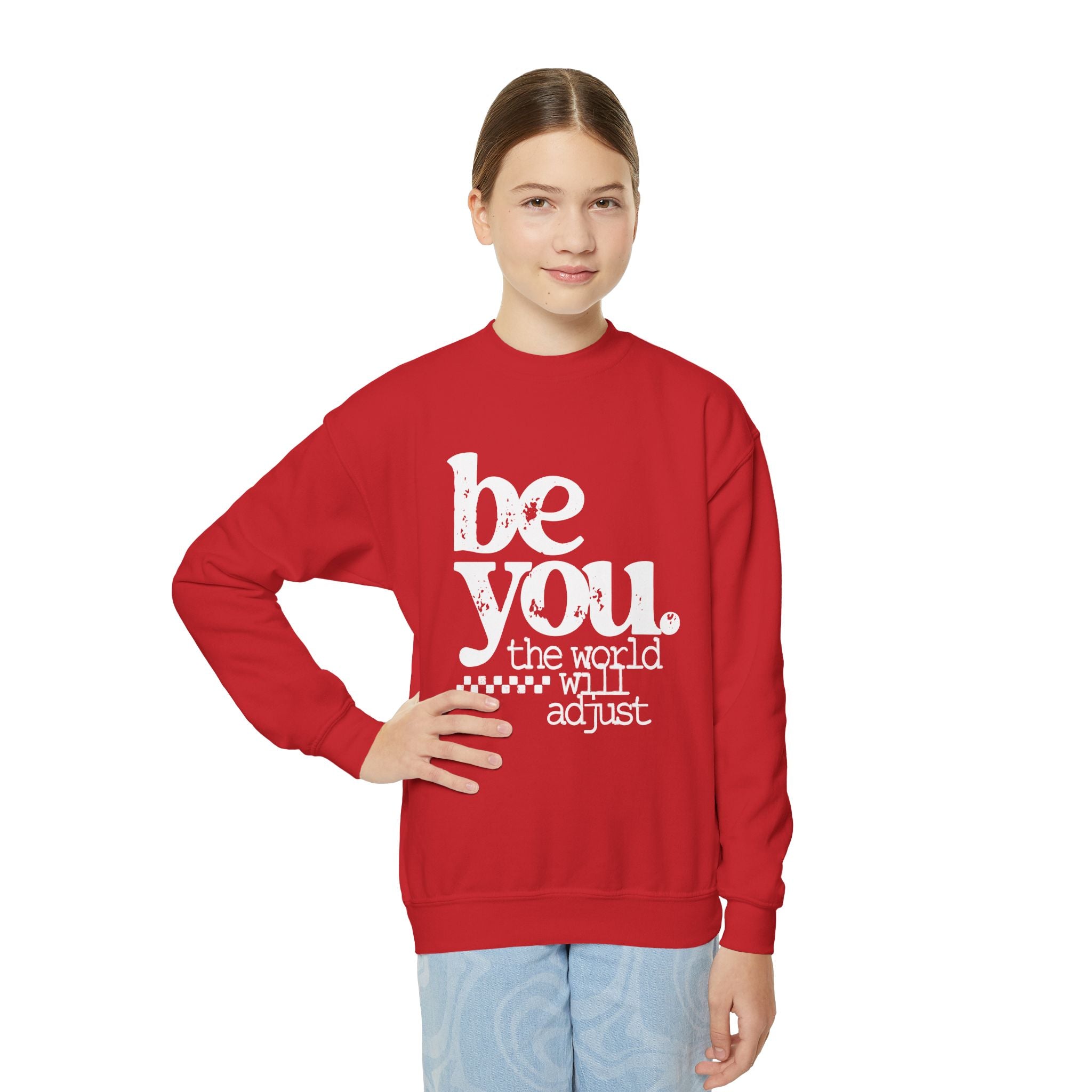 Youth Crewneck Sweatshirt — Classic White Kids Pullover