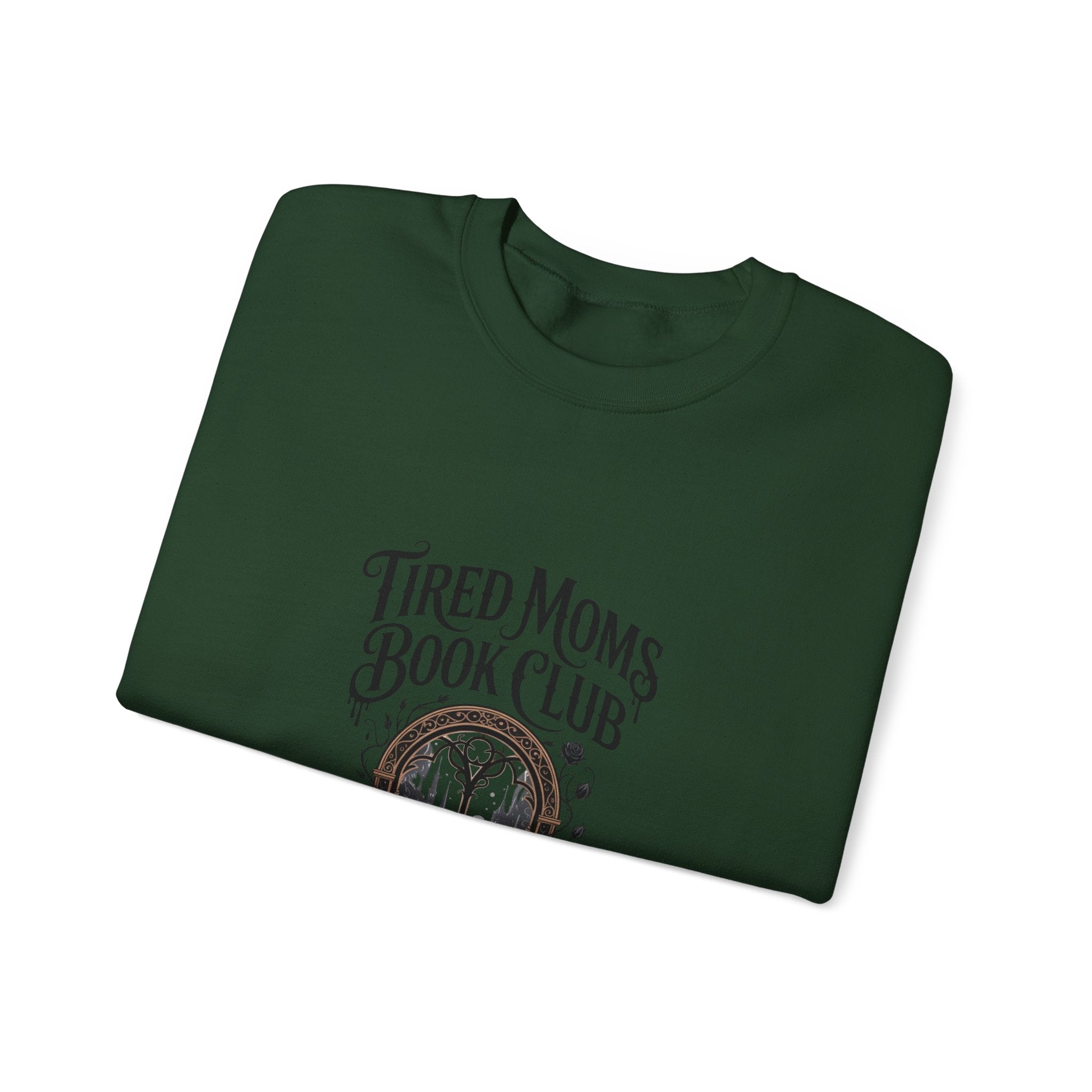 Tired Moms Book Club Sweatshirt — Cozy Reading Crewneck for Booklover Moms