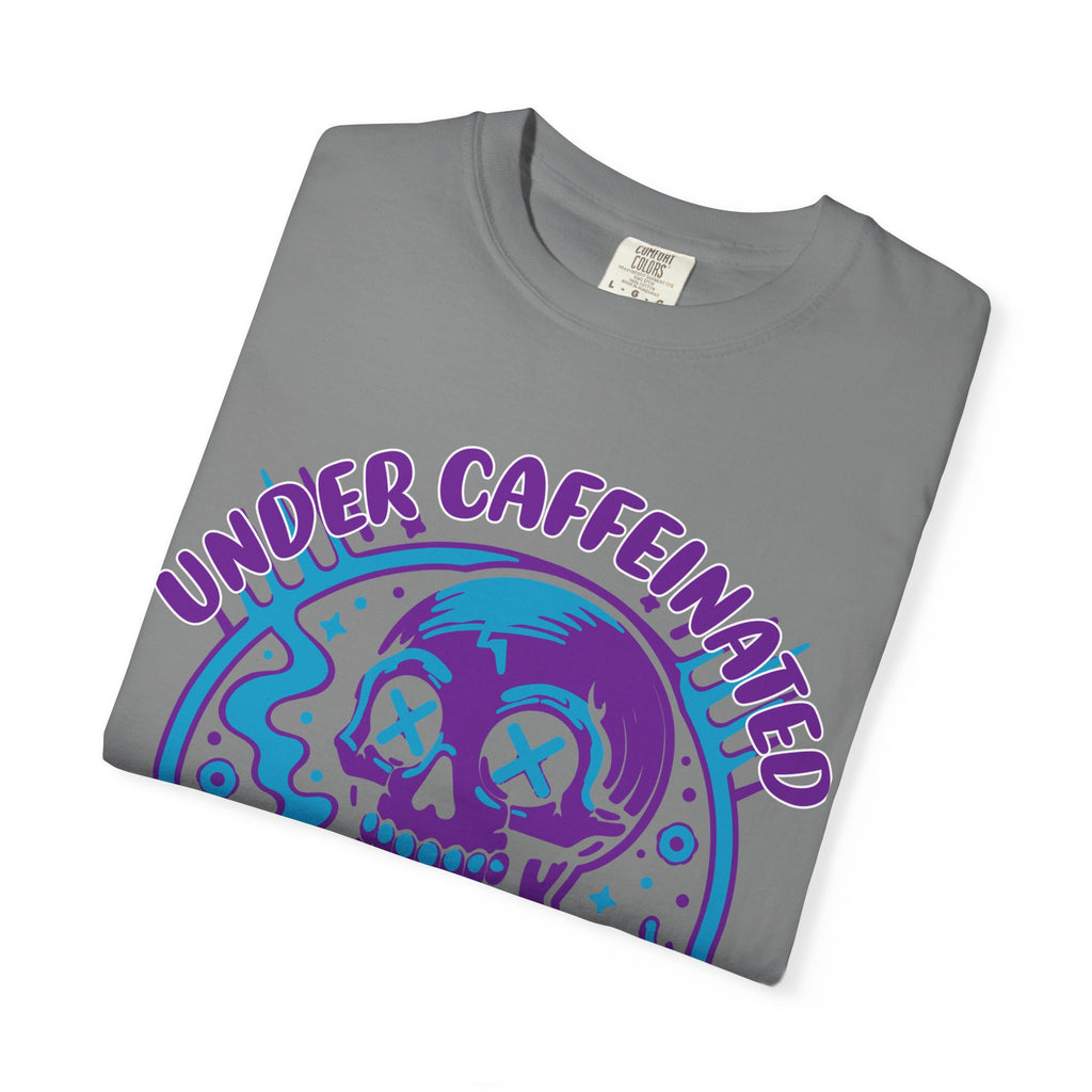 Under Caffeinated Over Stimulated Skull T-Shirt