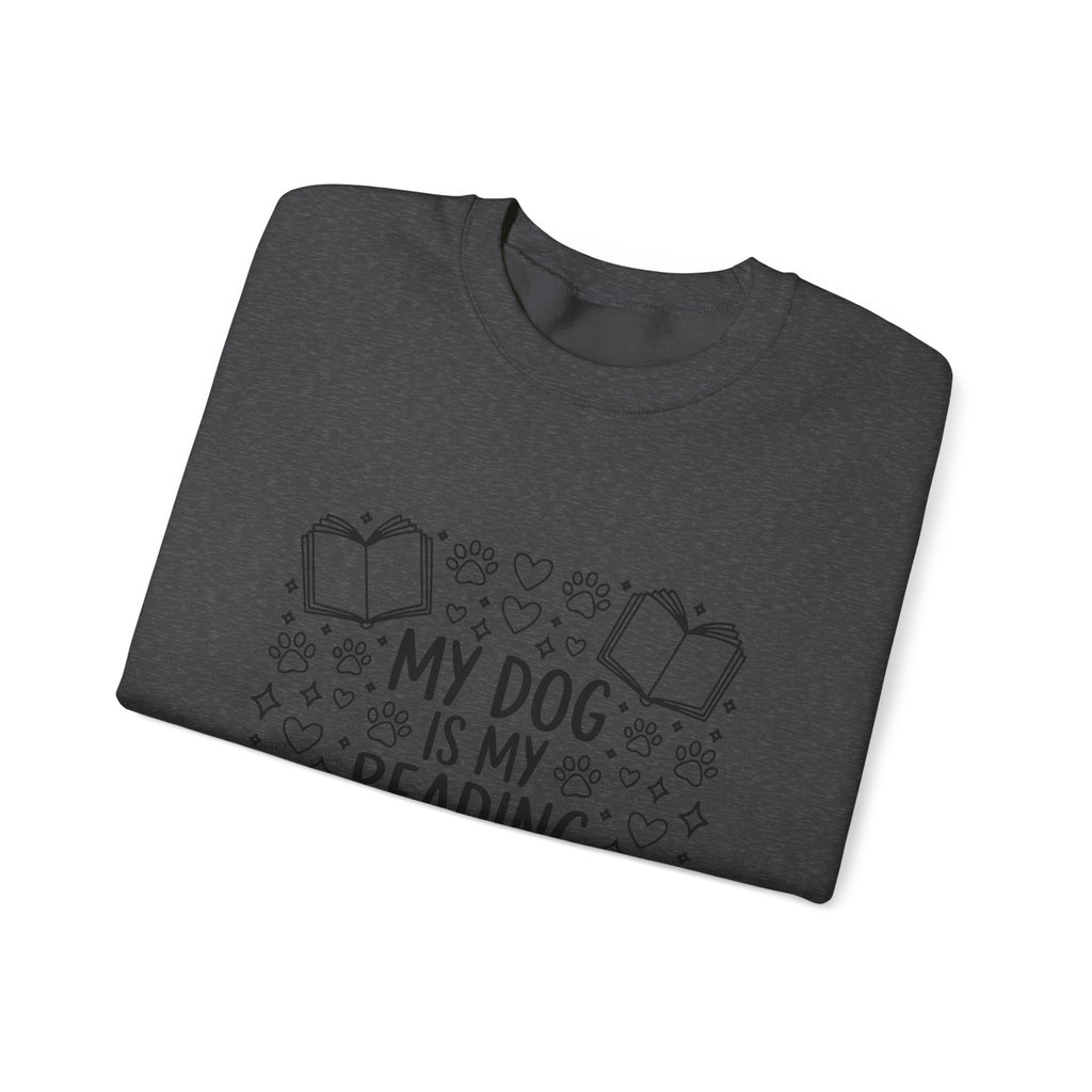 My Dog Is My Reading Buddy Sweatshirt — Cozy Dog Lover Bookish Crewneck