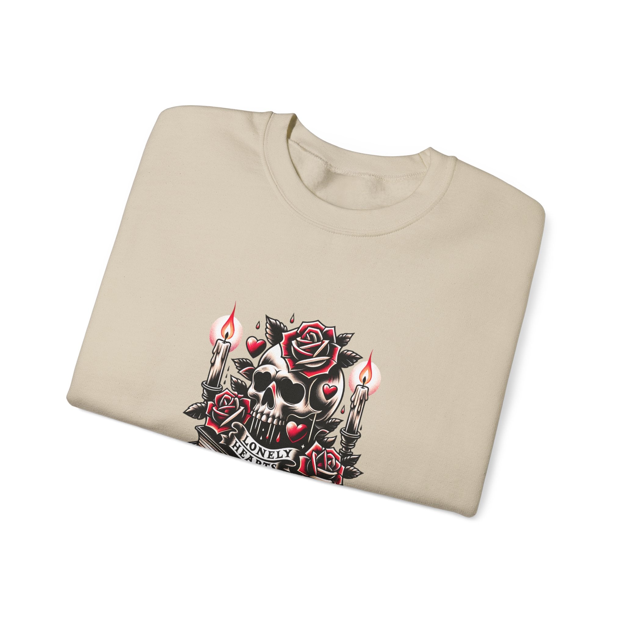 Book Club Sweatshirt — Gothic Skull, Roses & Candles Reading Crewneck