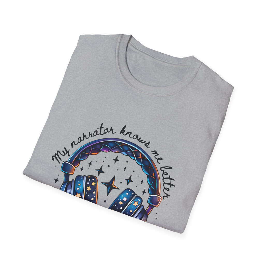 Galaxy Headphones T-Shirt — "My Headphones Brings Me Better Than My Therapist" Music Tee