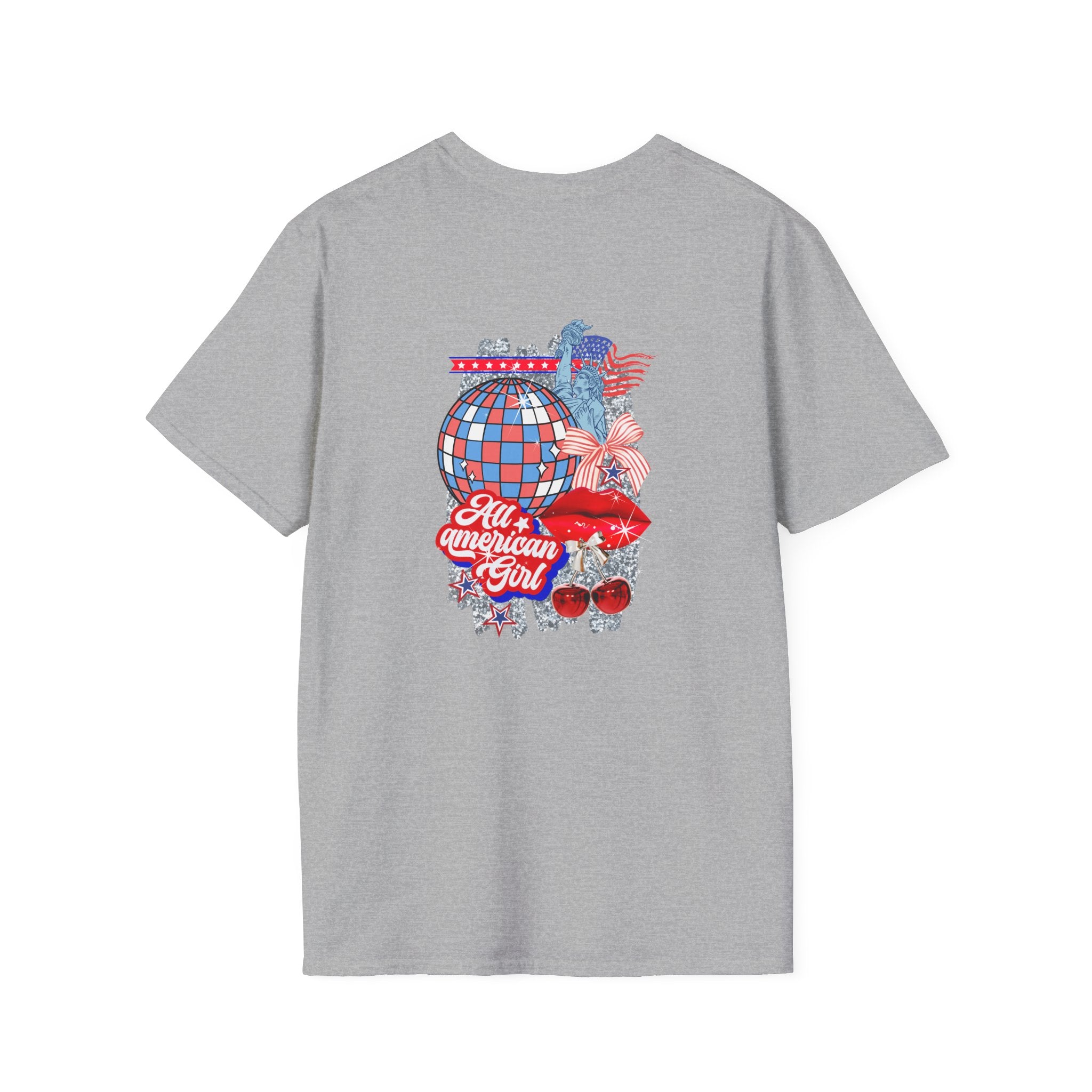Patriotic Cherry Graphic T-Shirt