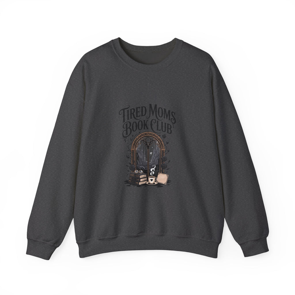 Tired Moms Book Club Sweatshirt — Cozy Reading Crewneck for Booklover Moms