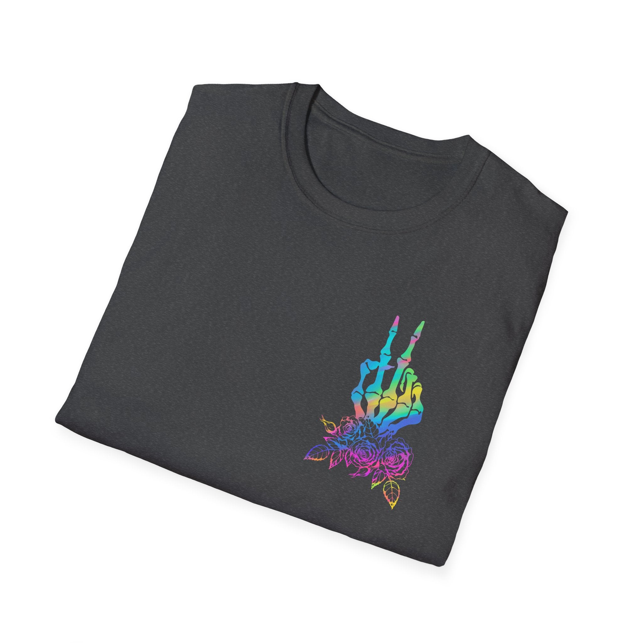 Double-sided Difficult and Talks Back T-Shirt — Colorful Skull Sailor Graphic Tee
