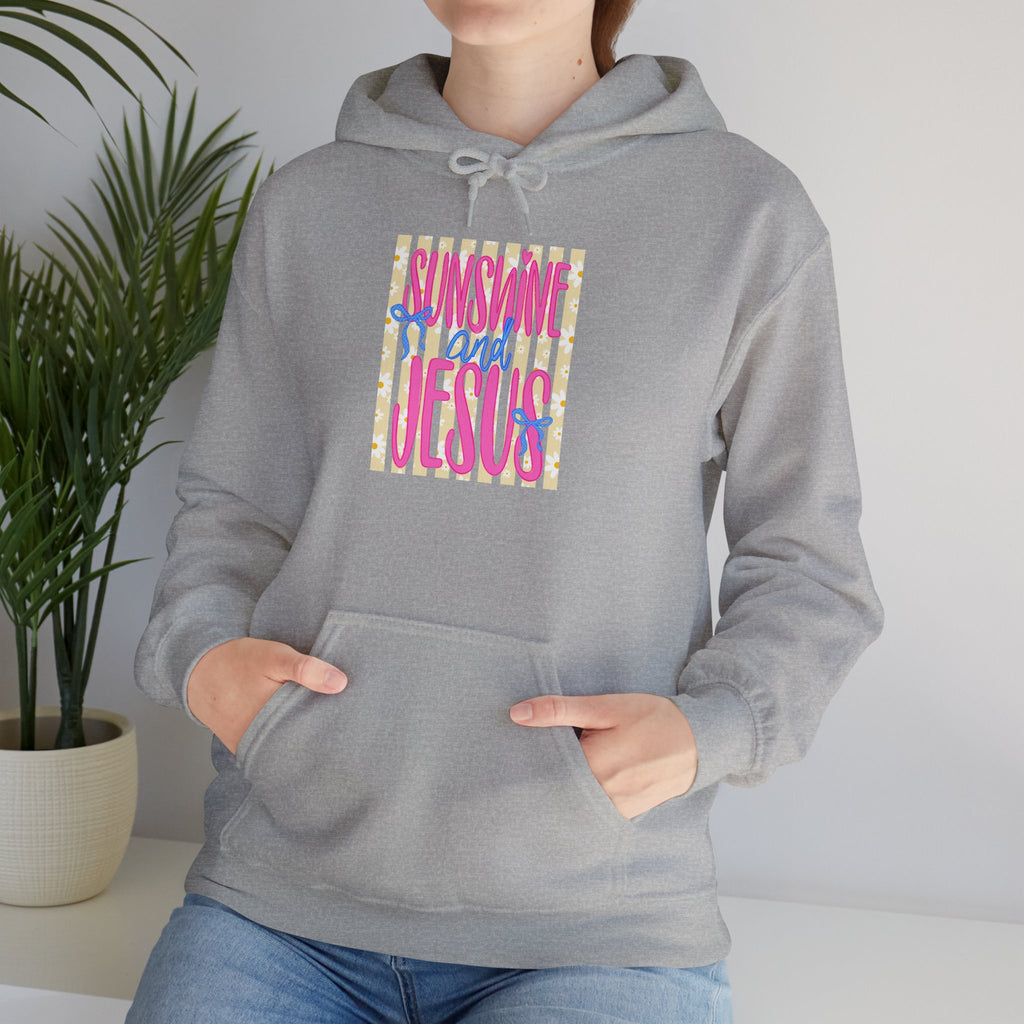 Sunshine and Jesus Hoodie – Bright Christian Faith Pullover