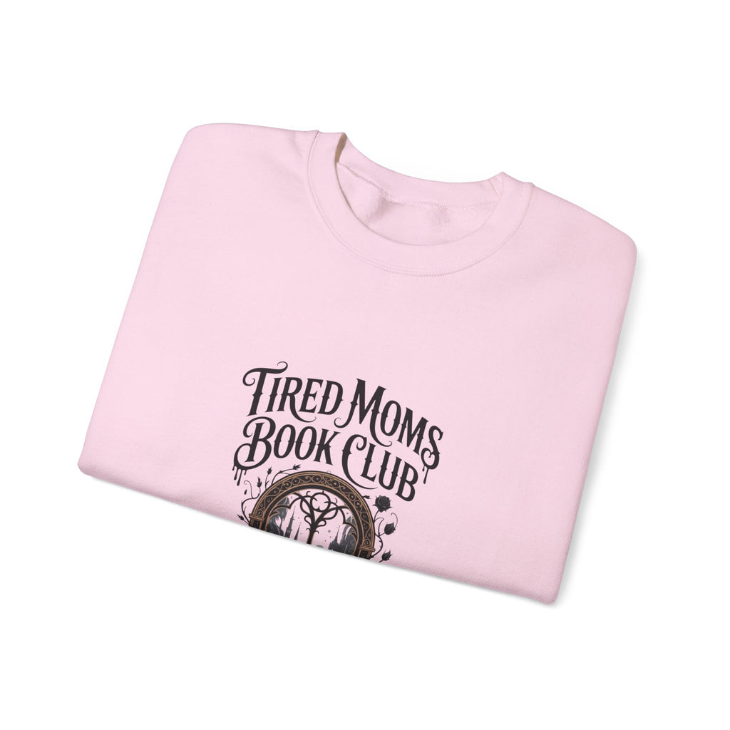 Tired Moms Book Club Sweatshirt — Cozy Reading Crewneck for Booklover Moms