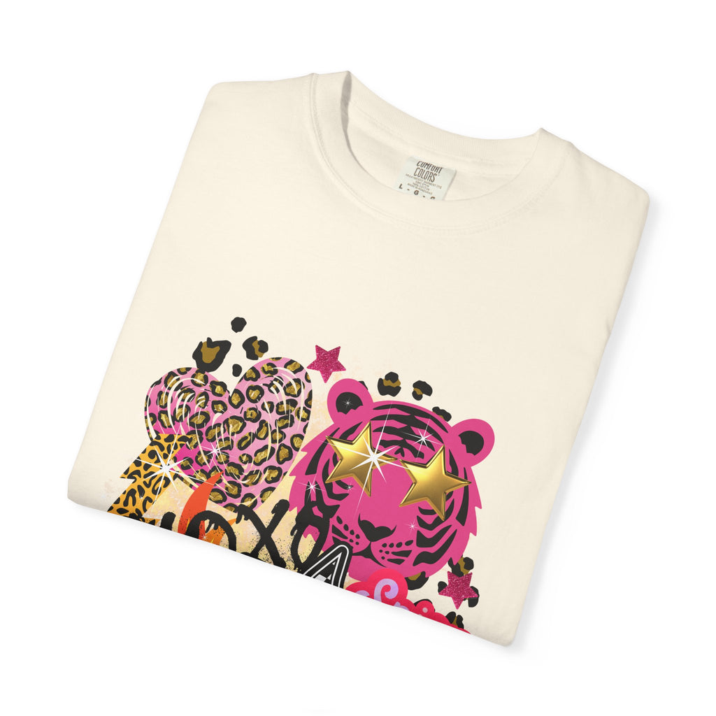 Graphic T-Shirt — Bold Pink Collage 'Spicy' Streetwear Tee