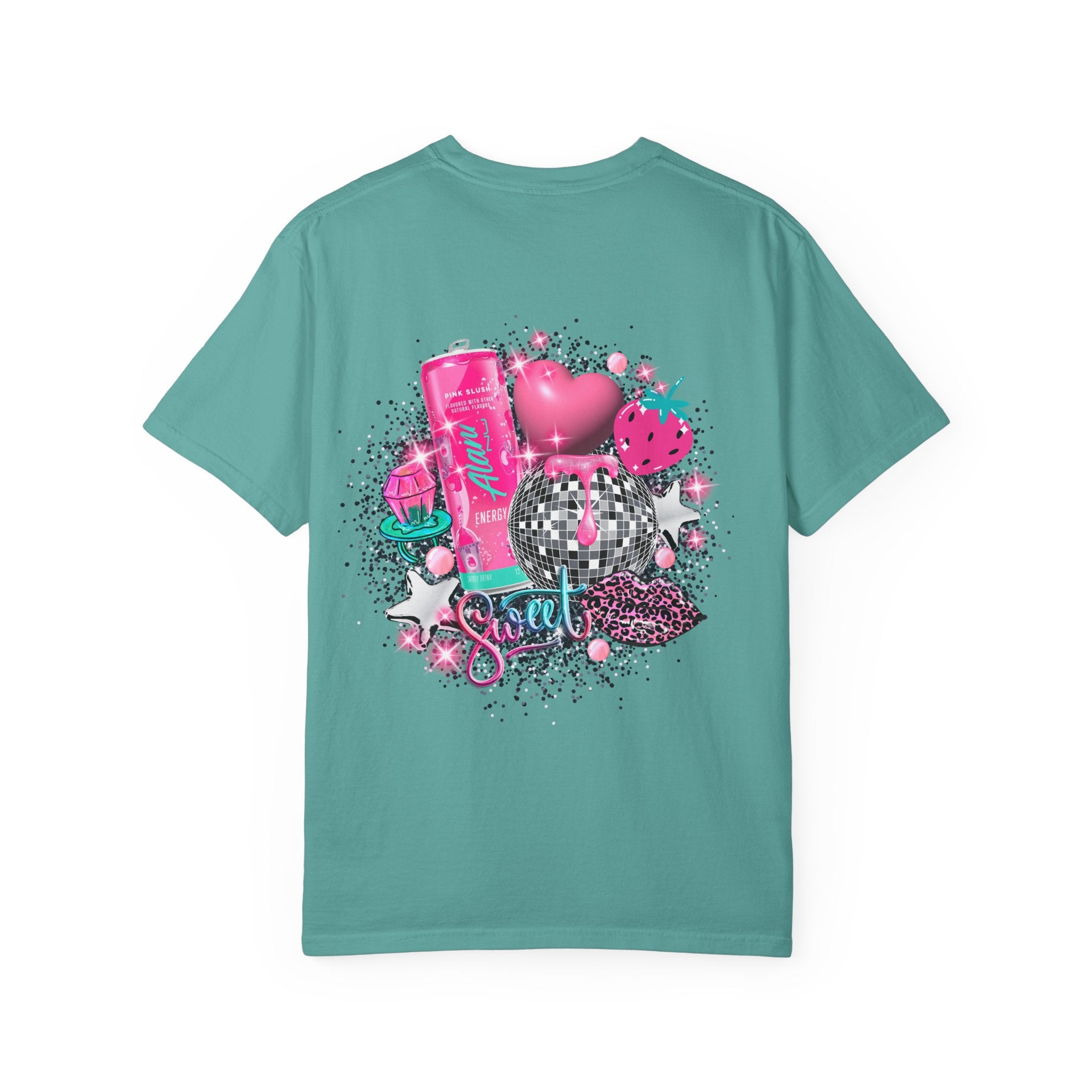 Retro Y2K Pink Collage T-Shirt — "Alani Nu" Graphic Tee