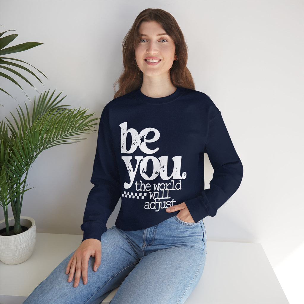 White Crewneck Sweatshirt — Classic Plain Pullover