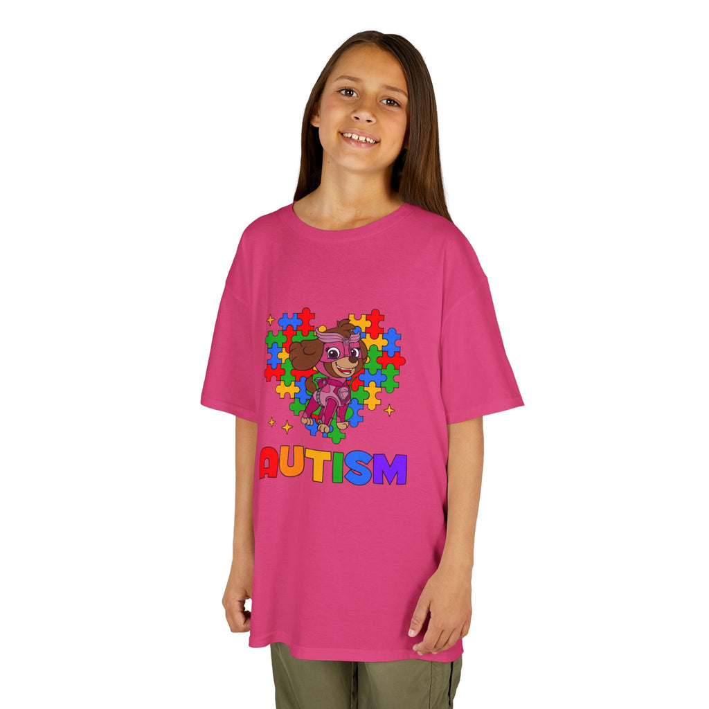 Kids Autism Puzzle Heart T-Shirt — Colorful Awareness Tee for Children