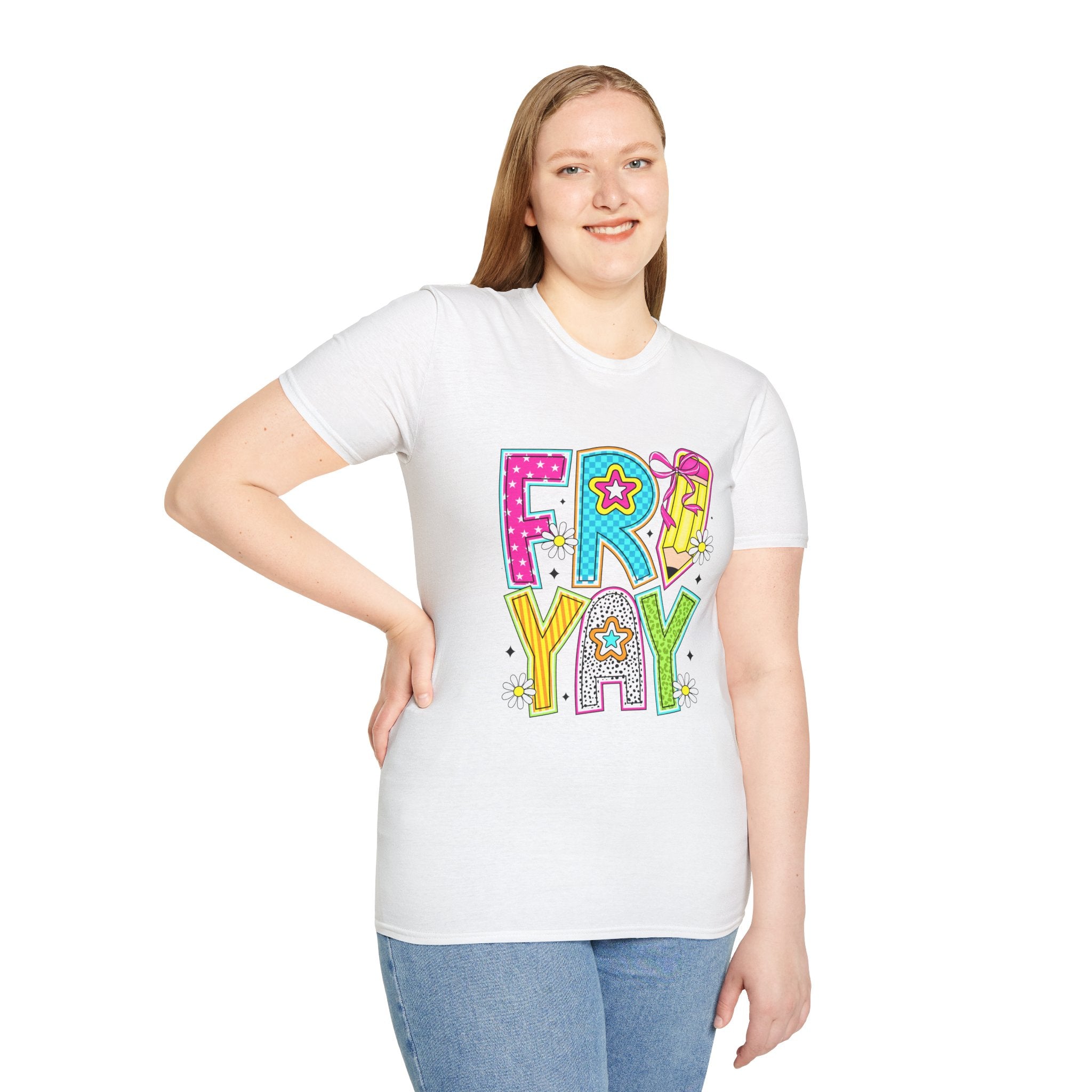 Fry-Yay Colorful Cartoon T-Shirt — Fun Fry & Fries Graphic Tee