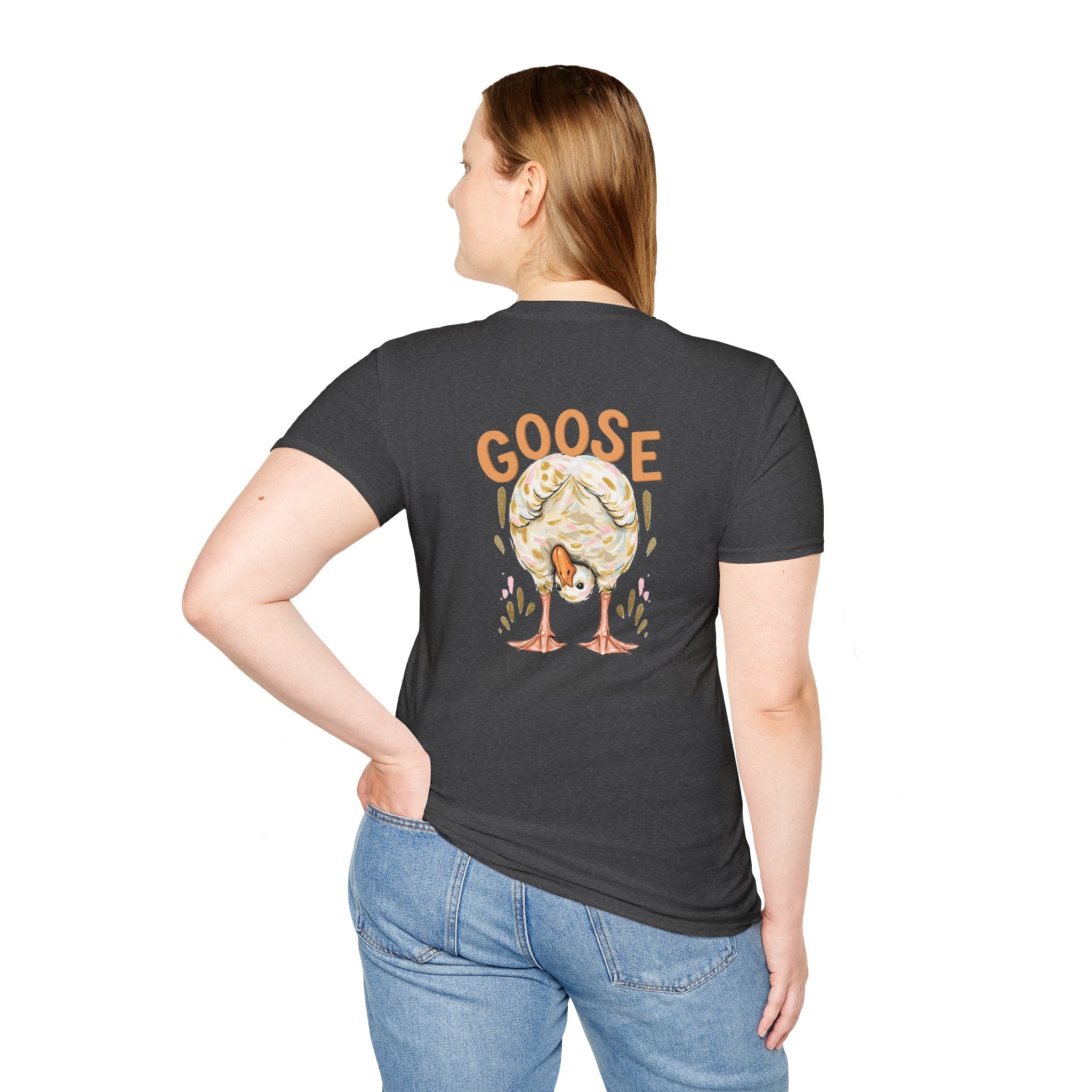 Double-sided Duck Duck Goose T-Shirt — Cute Pastel Duck & Goose Graphic Tee