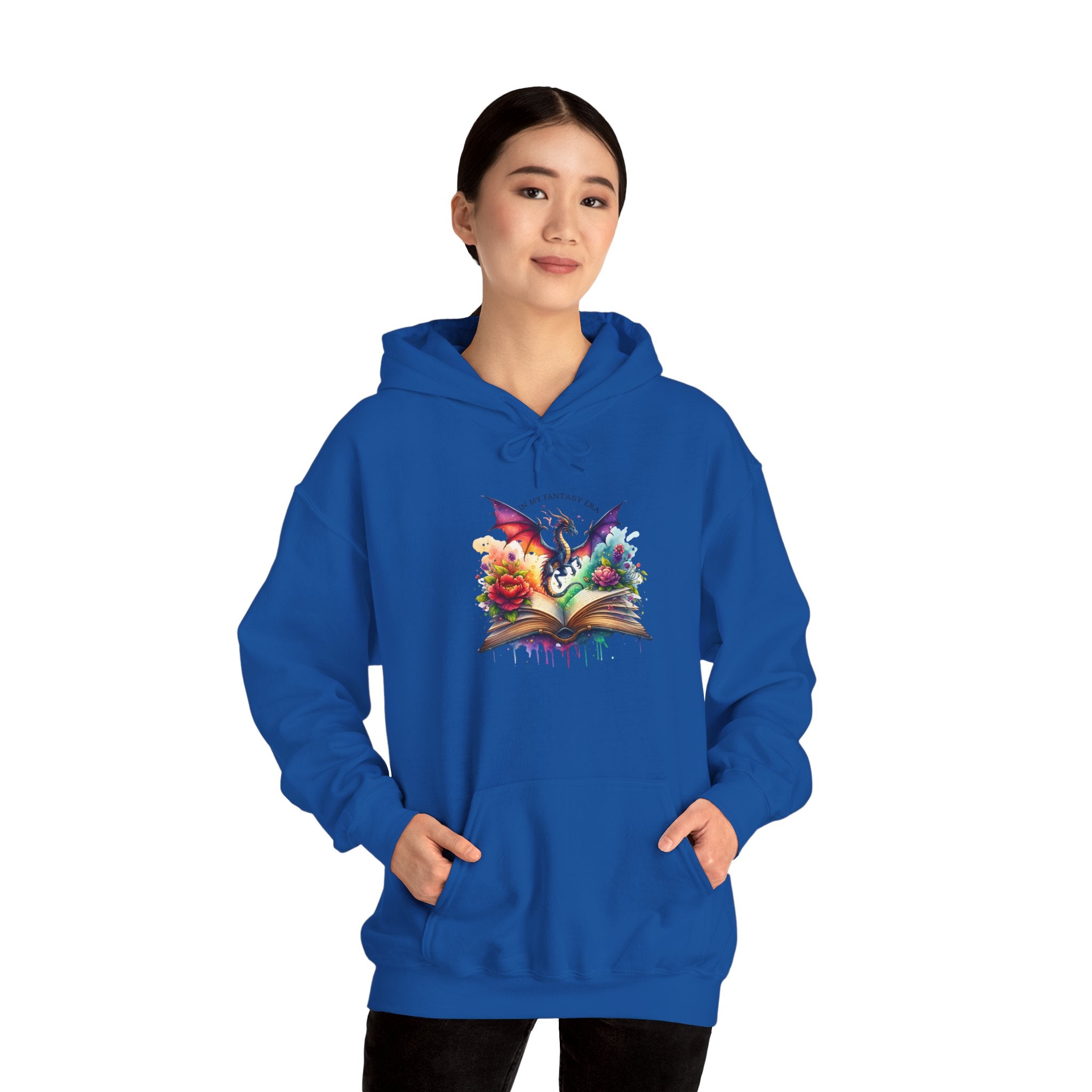 Fantasy Dragon Book Hoodie – Colorful Magic Storybook Sweatshirt