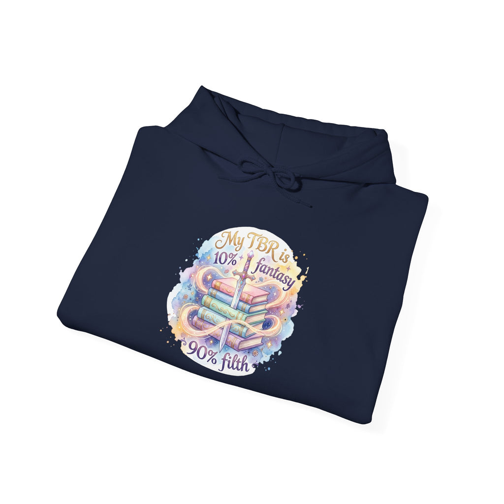Hoodie — "My Tho is 40% Fantasy, 90% Fish" Colorful Nautical Graphic Hoodie