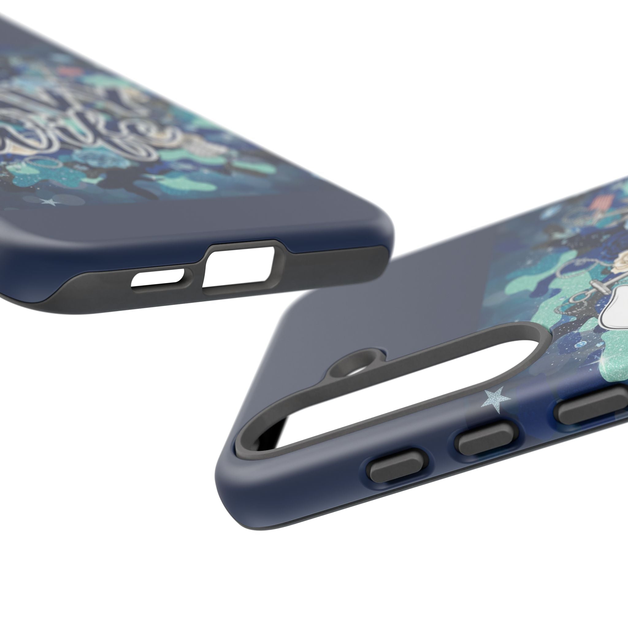 Navy Wife Tough Phone Case — Camouflage Military Tribute Protective Cover