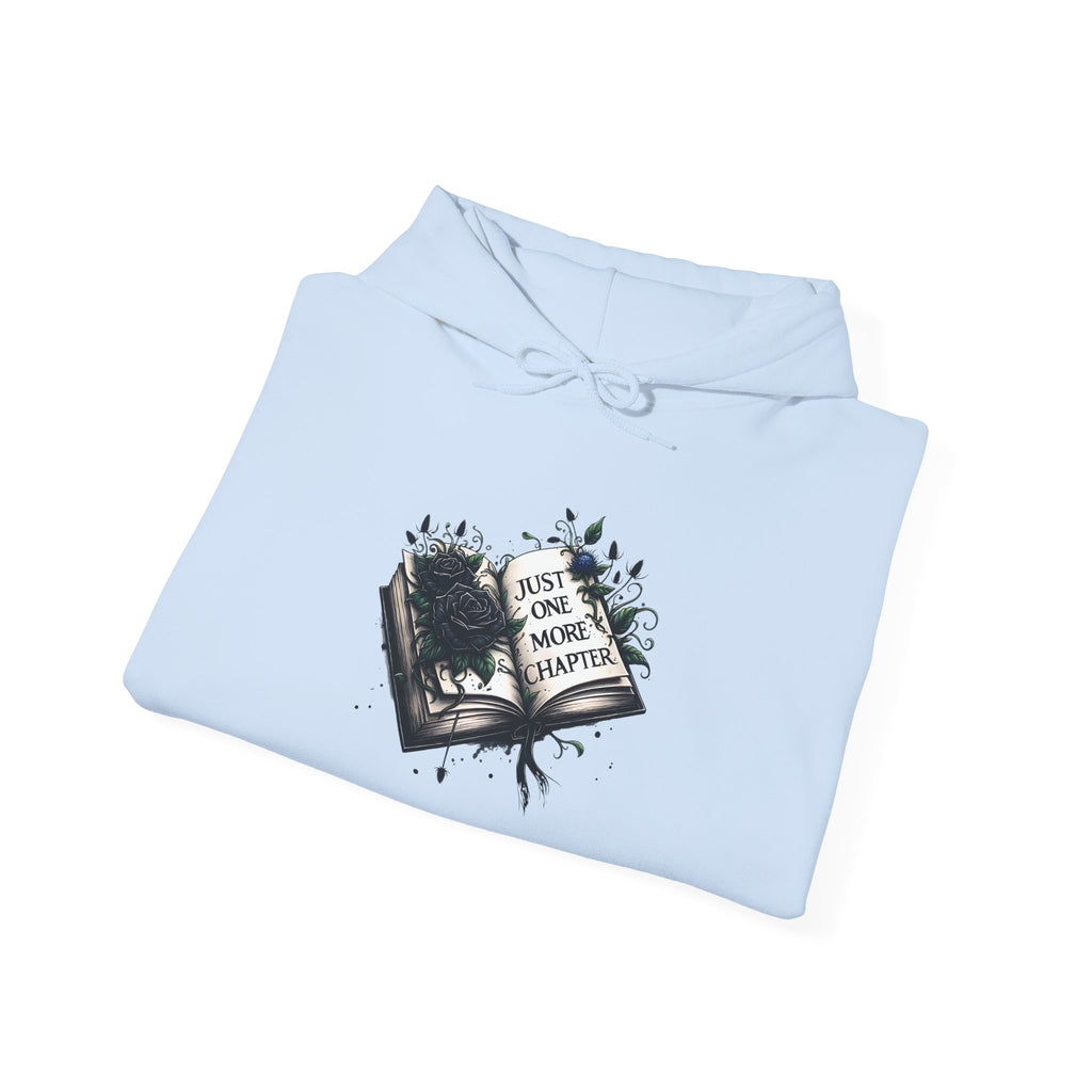 Hoodie — Open Book Illustration 'Read More Books' Cozy Literary Sweatshirt