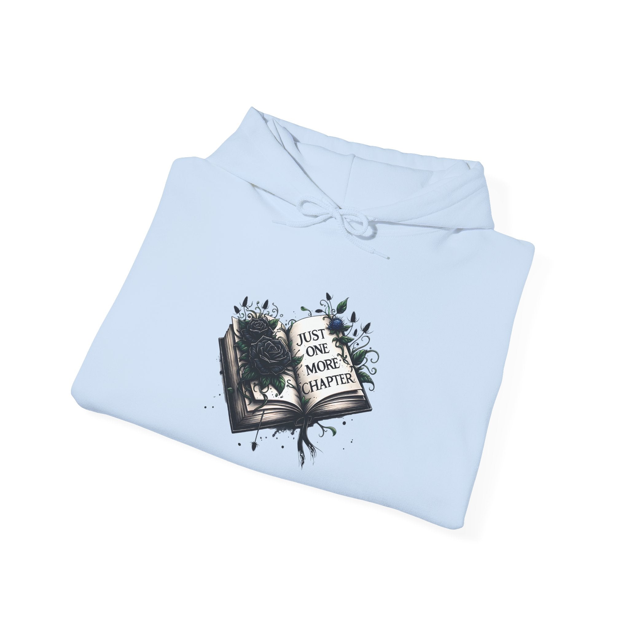 Hoodie — Open Book Illustration 'Read More Books' Cozy Literary Sweatshirt