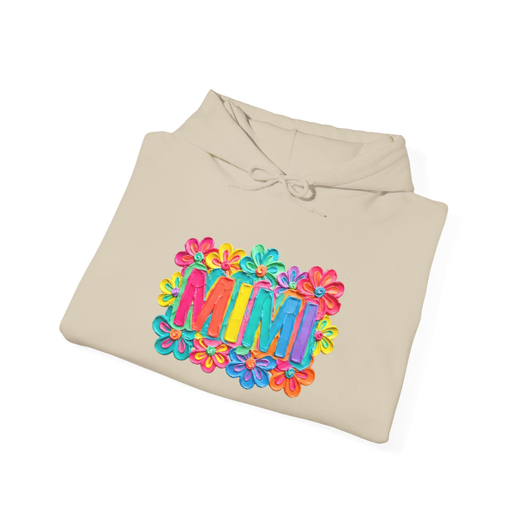 Mimi Floral Hoodie — Colorful Retro Flower Graphic Sweatshirt