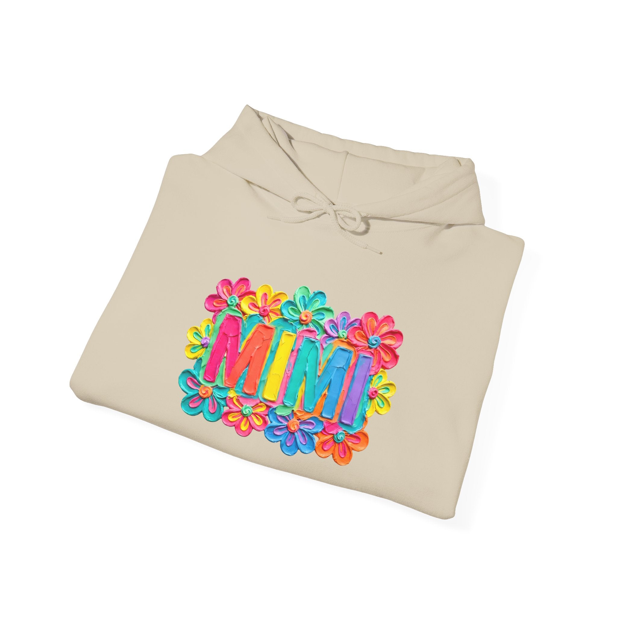 Mimi Floral Hoodie — Colorful Retro Flower Graphic Sweatshirt