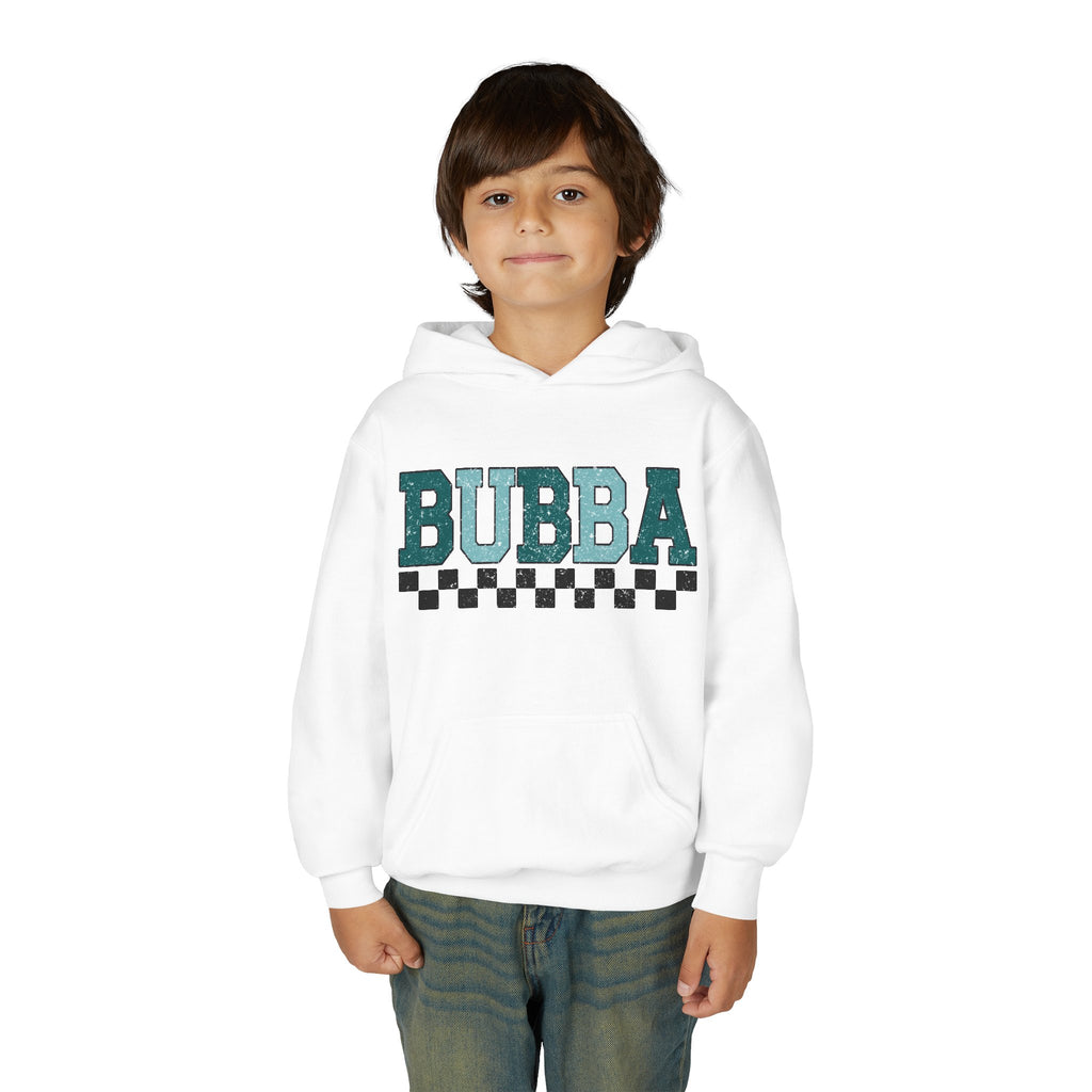 Bubba Youth Hoodie — Retro Checkered Name Pullover