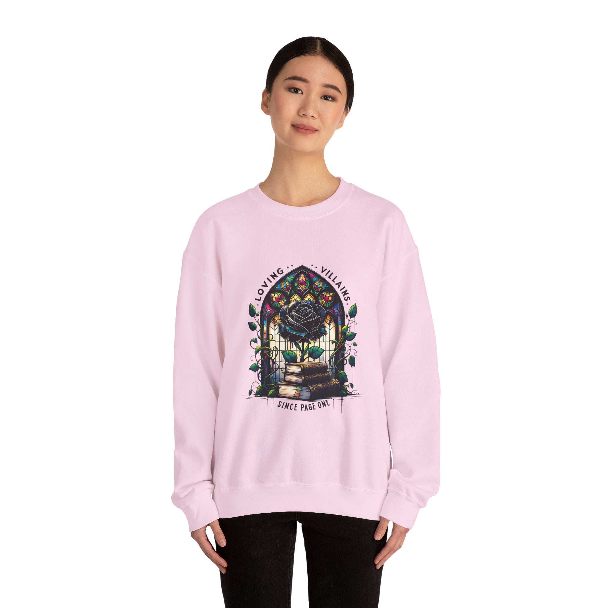 Villains Loving Rose Crewneck Sweatshirt