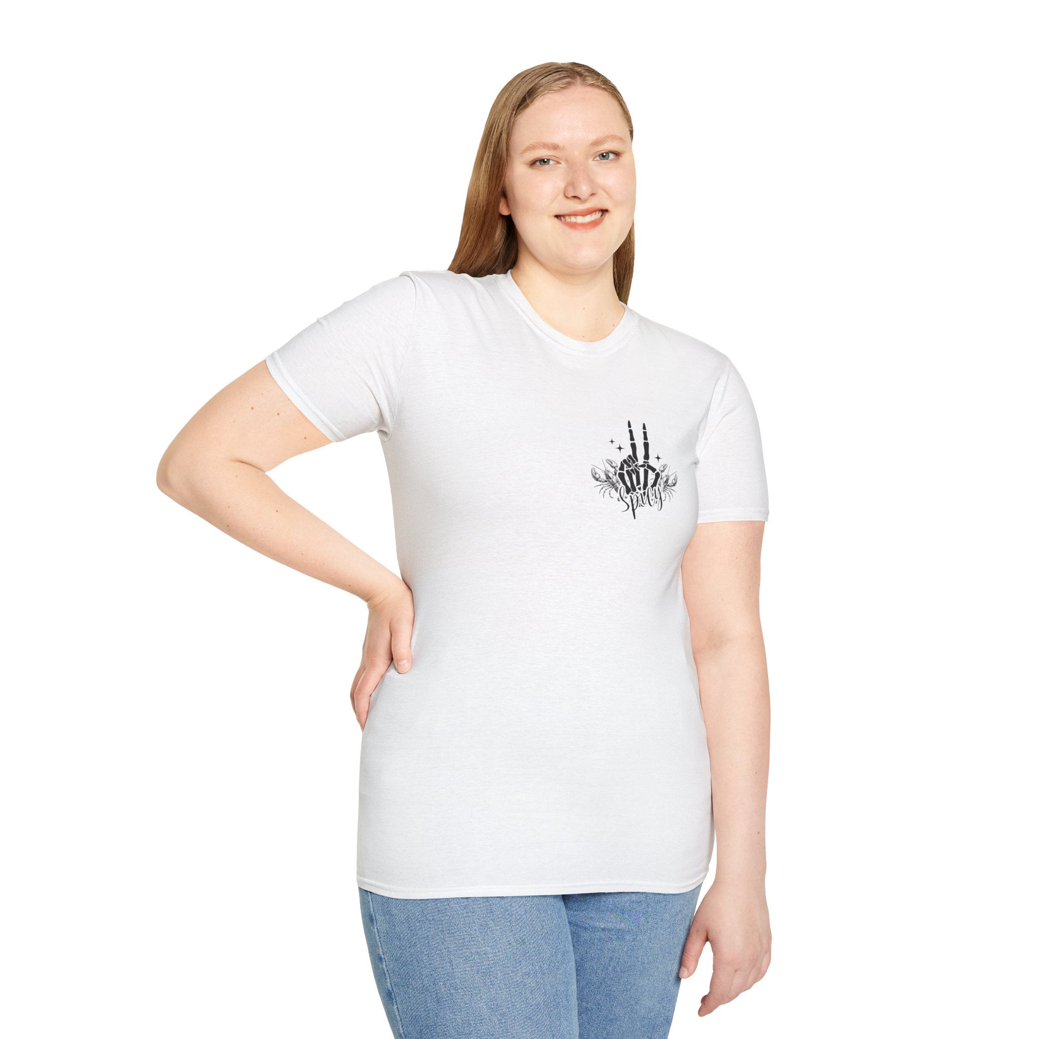 Double-sided Skeleton Woman Holding Lobster Tee — "I’m Not a Hot Mess, I’m a Hot Disaster" Graphic T-Shirt
