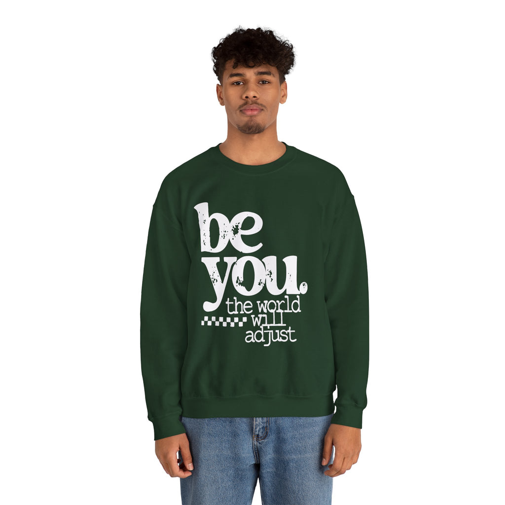 White Crewneck Sweatshirt — Classic Plain Pullover