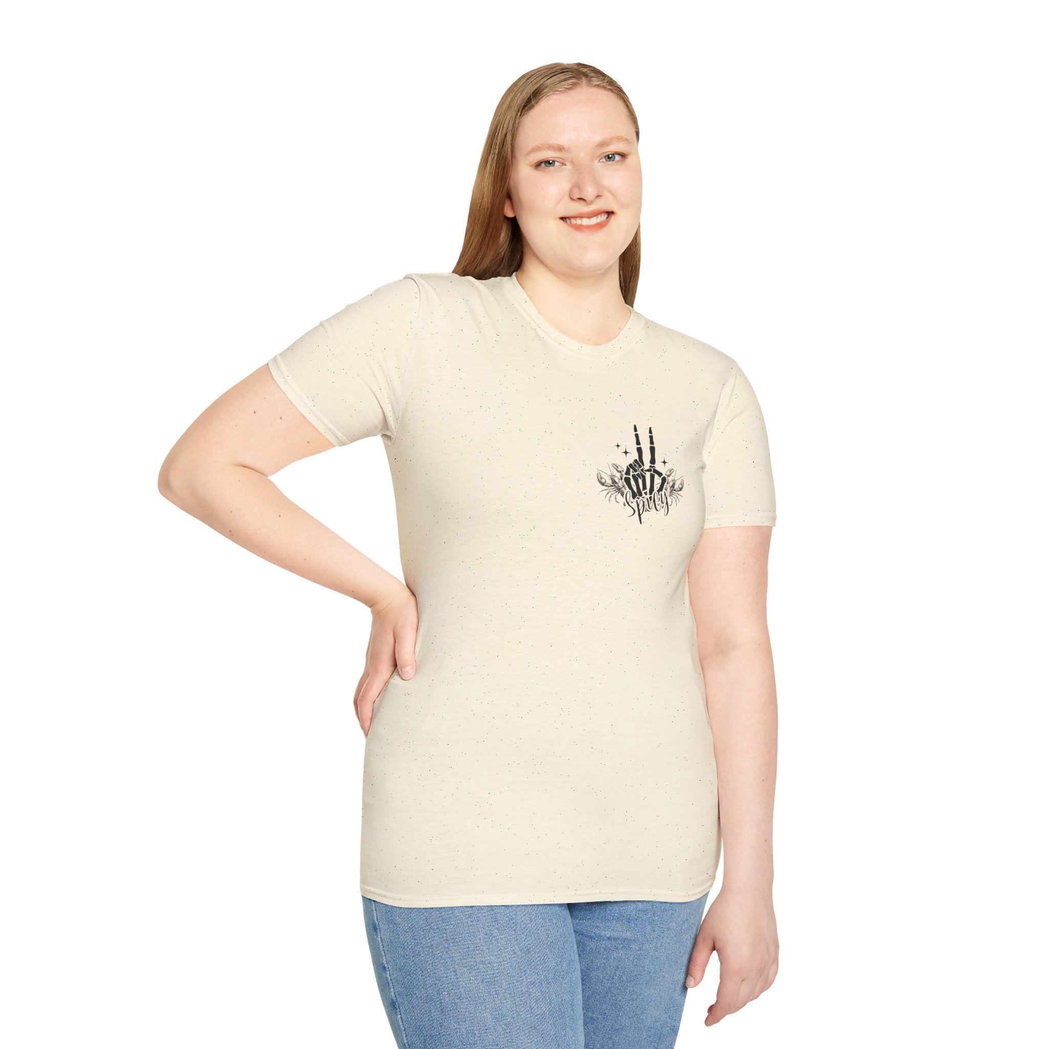 Double-sided Skeleton Woman Holding Lobster Tee — "I’m Not a Hot Mess, I’m a Hot Disaster" Graphic T-Shirt
