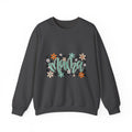 Checkered Floral 'Mama' Crewneck Sweatshirt