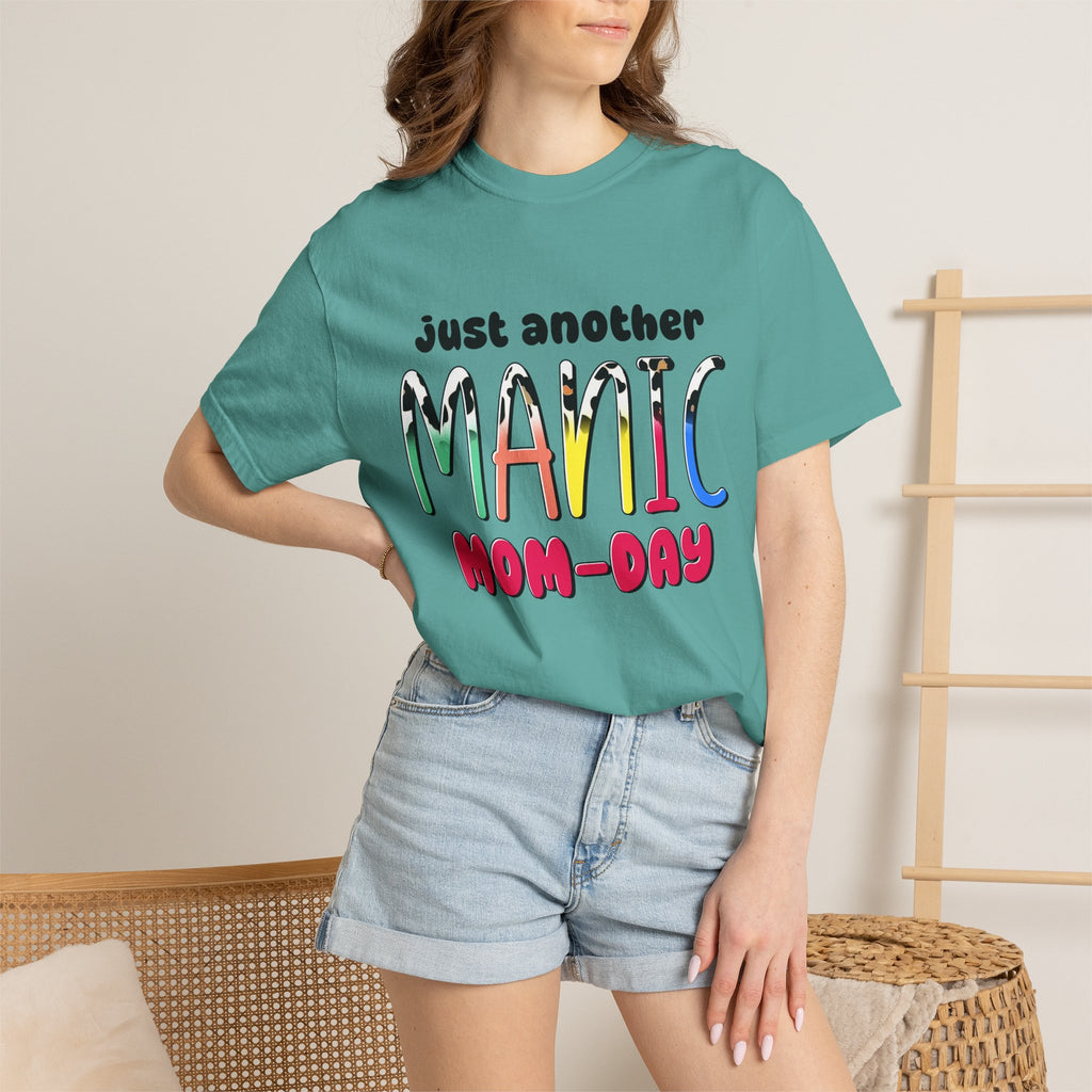 Mom-Day Graphic T-Shirt — "Just Another Manic Mom-Day" Colorful Mother's Day Tee