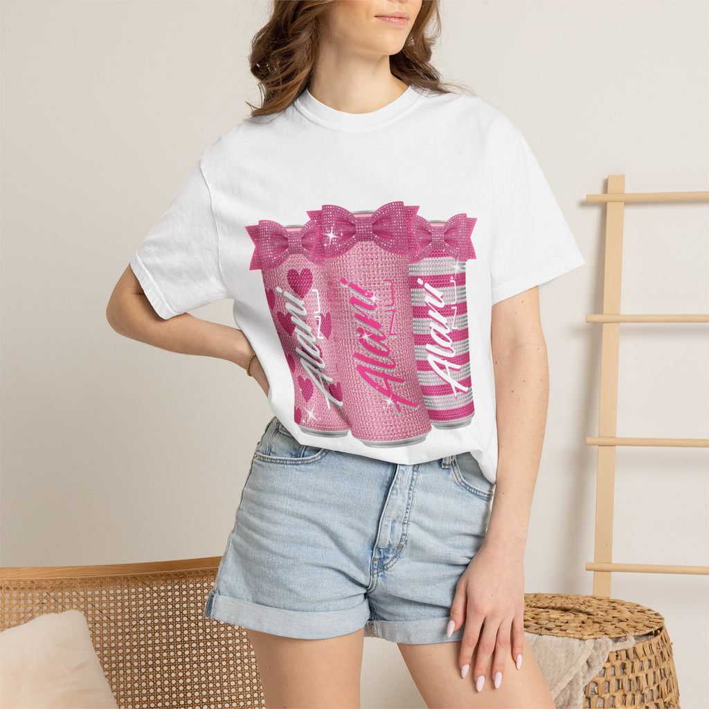 Aloha Pink Sparkle Soda Can T-Shirt