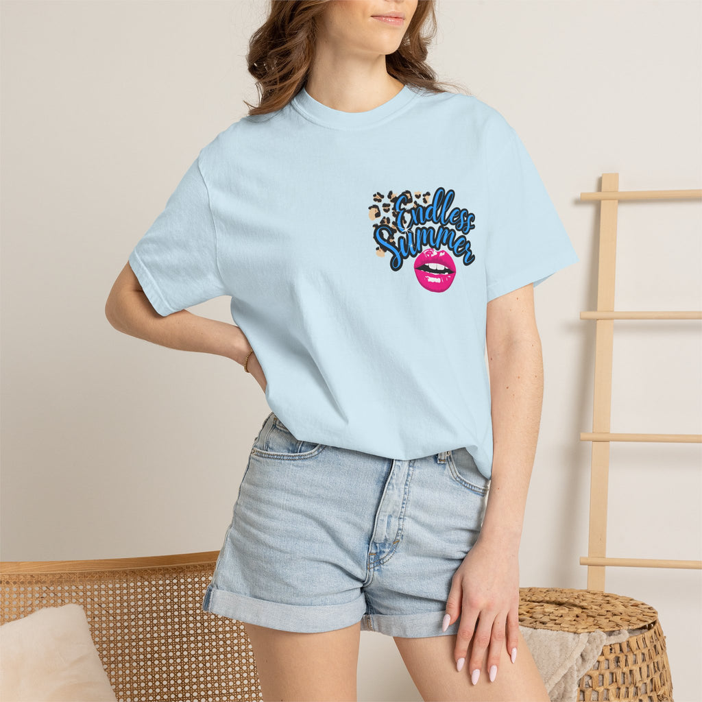 Endless Summer T-Shirt — Retro Lip & Ice Cream Graphic Tee
