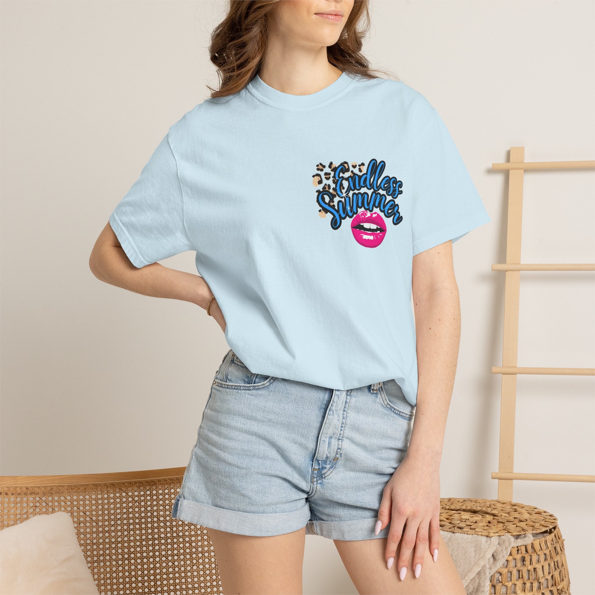 Endless Summer T-Shirt — Retro Lip & Ice Cream Graphic Tee