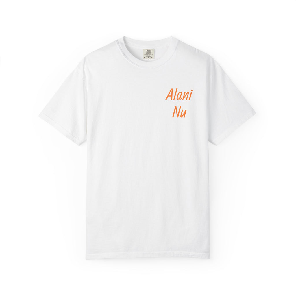 Alani Nu Beach Pop Graphic T-Shirt — Pink Flamingo, Citrus & Soda Can Design