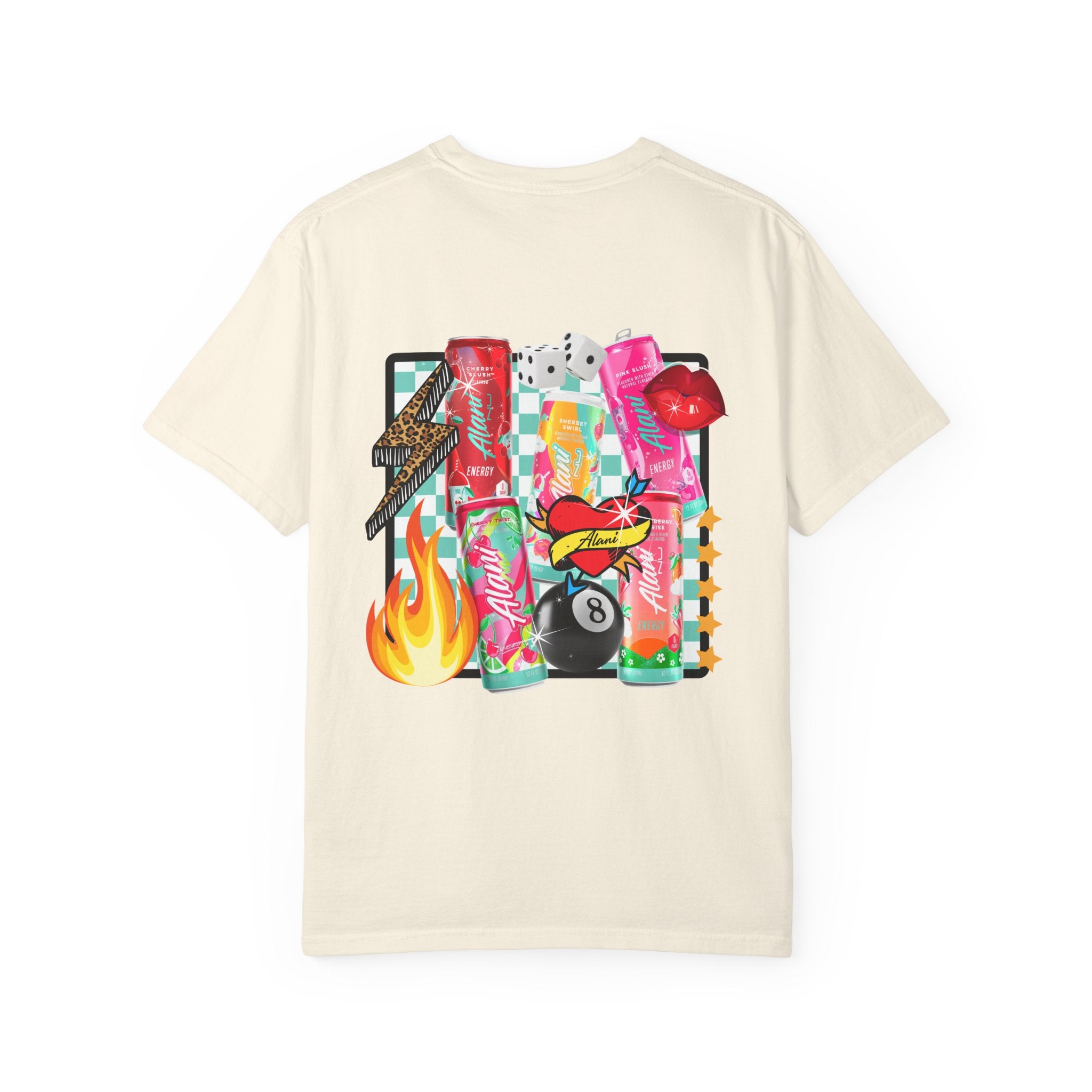 Graphic T‑Shirt — 'Alani Nu' Retro Pop Collage Tee