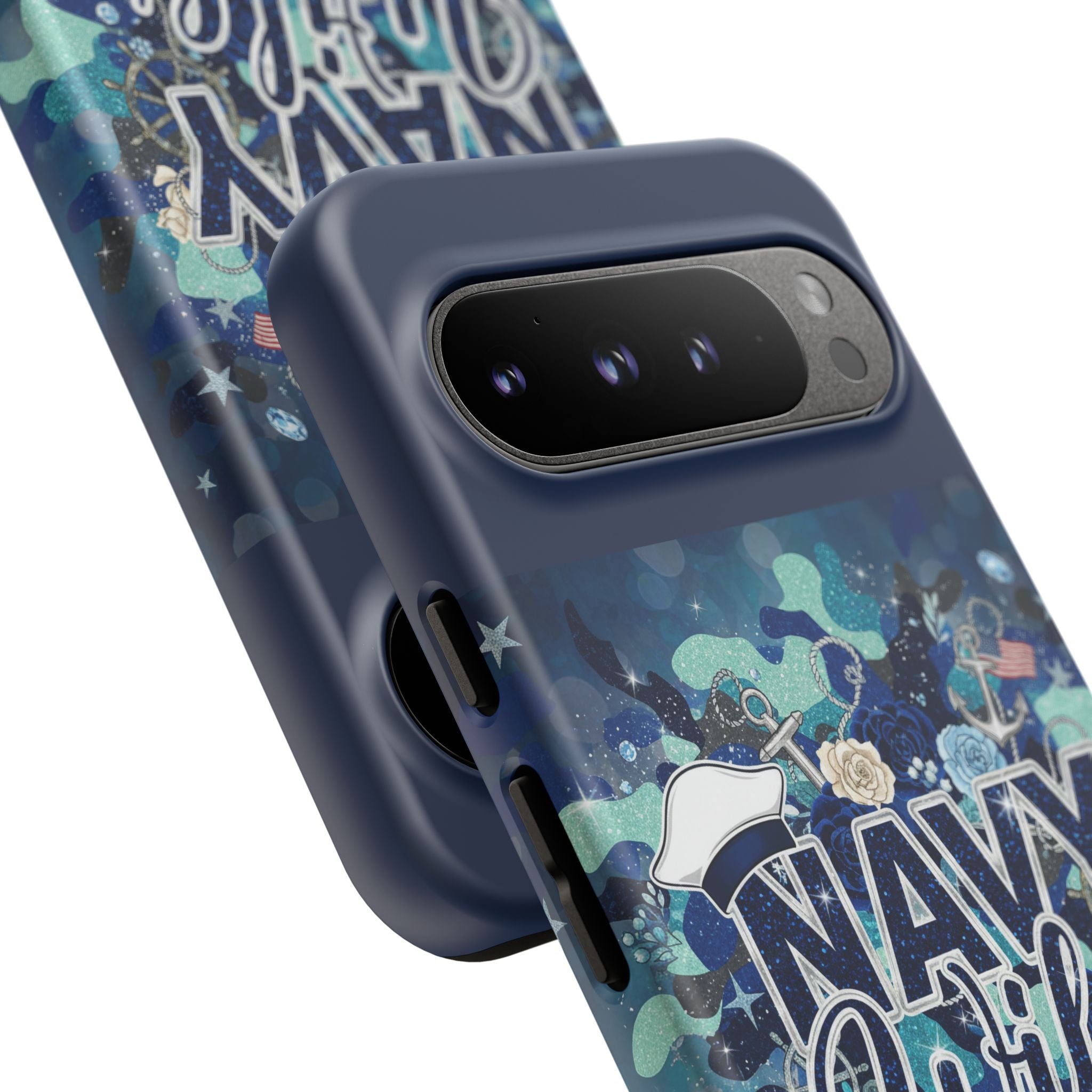 Navy Wife Tough Phone Case — Camouflage Military Tribute Protective Cover