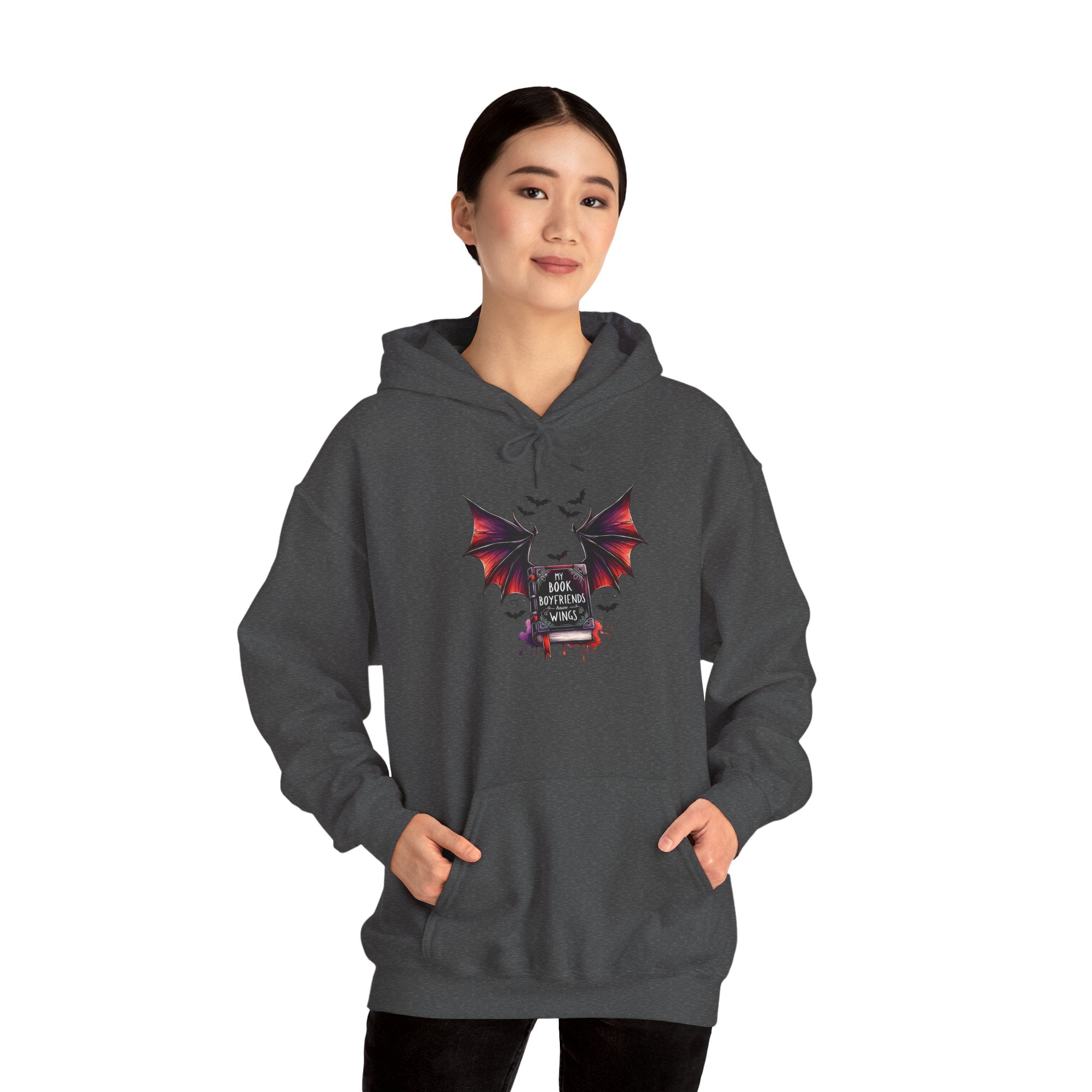 Gothic Bat Graveyard Hoodie — "Rest in Blood" Vampire Graphic Sweatshirt