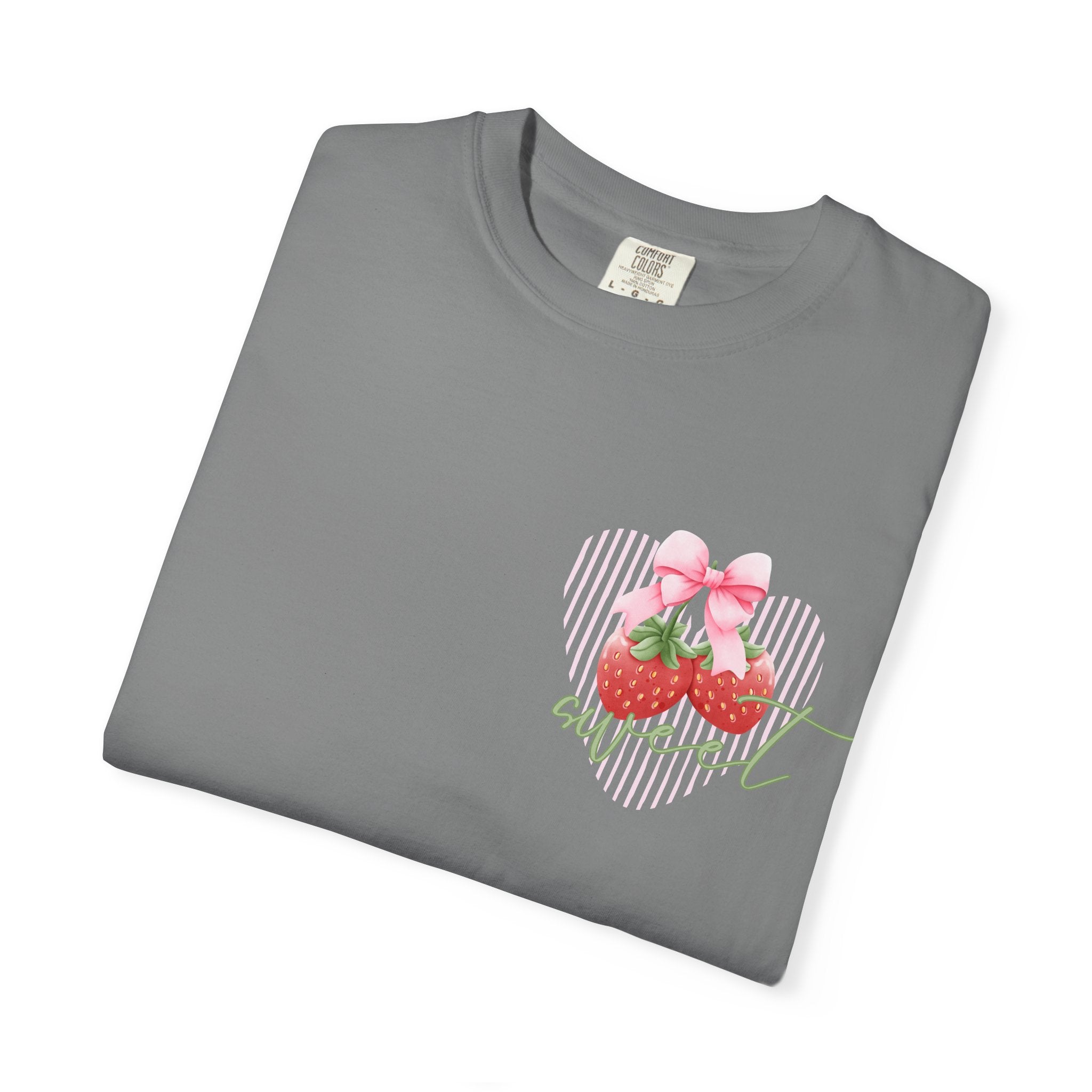Summer Fruit T-Shirt — "Sweet Summer" Strawberry & Lemon Graphic Tee
