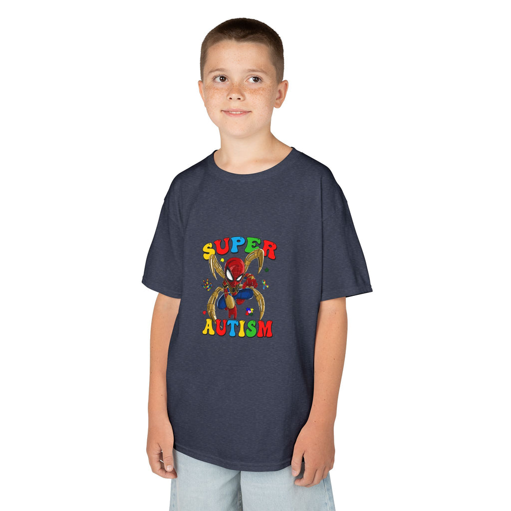 Kids T-Shirt — "Super Autism" Colorful Puzzle Bunny Tee