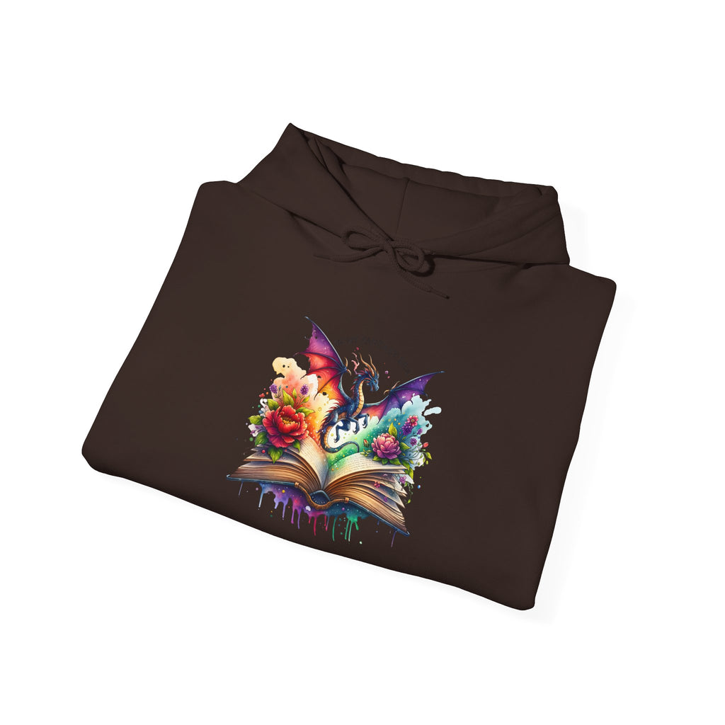 Fantasy Dragon Book Hoodie – Colorful Magic Storybook Sweatshirt